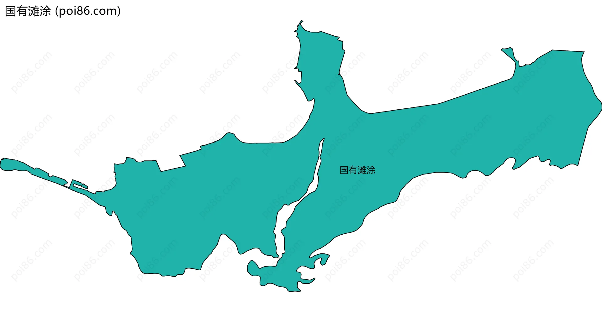 国有滩涂边界地图