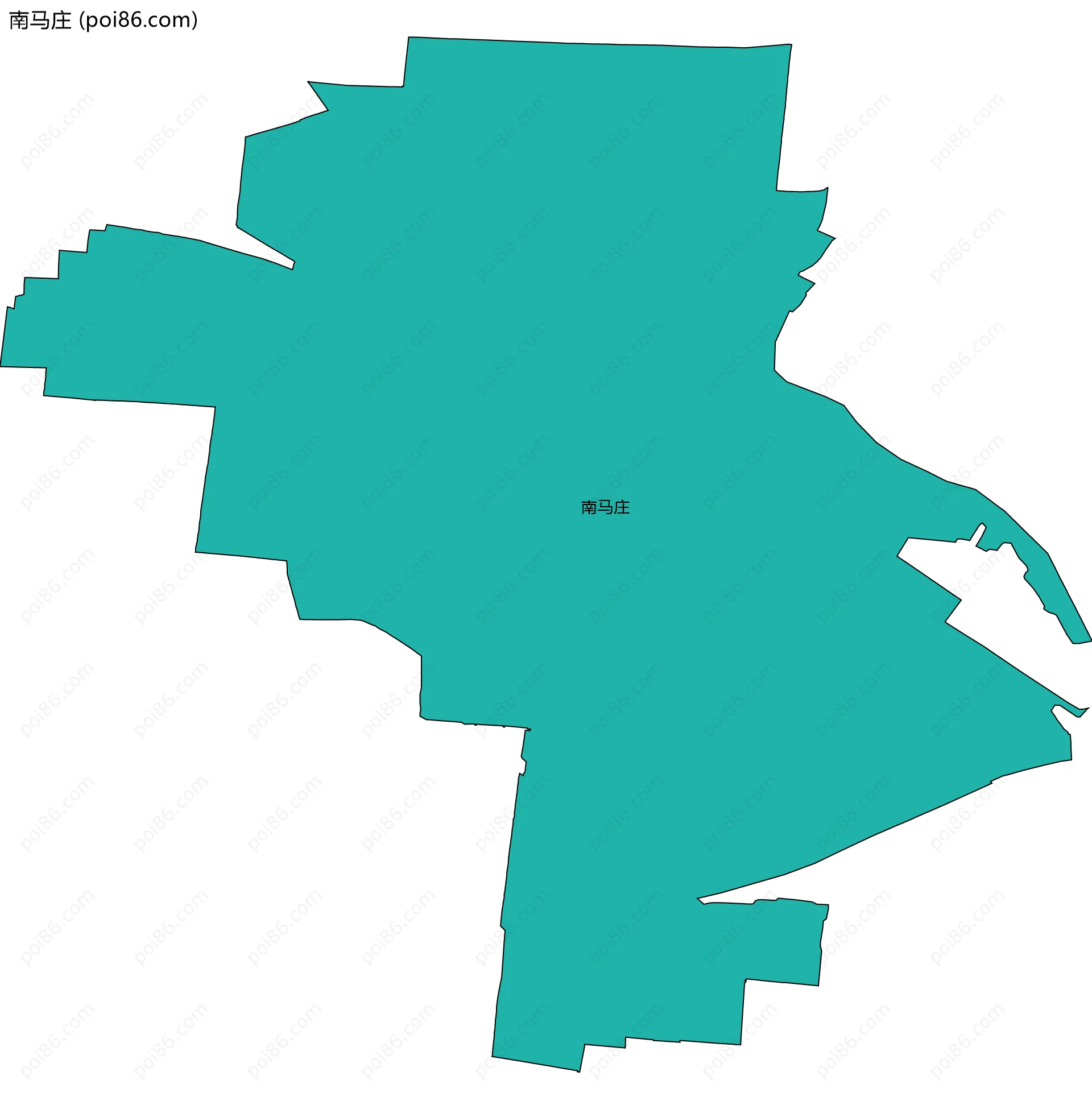 南马庄边界地图