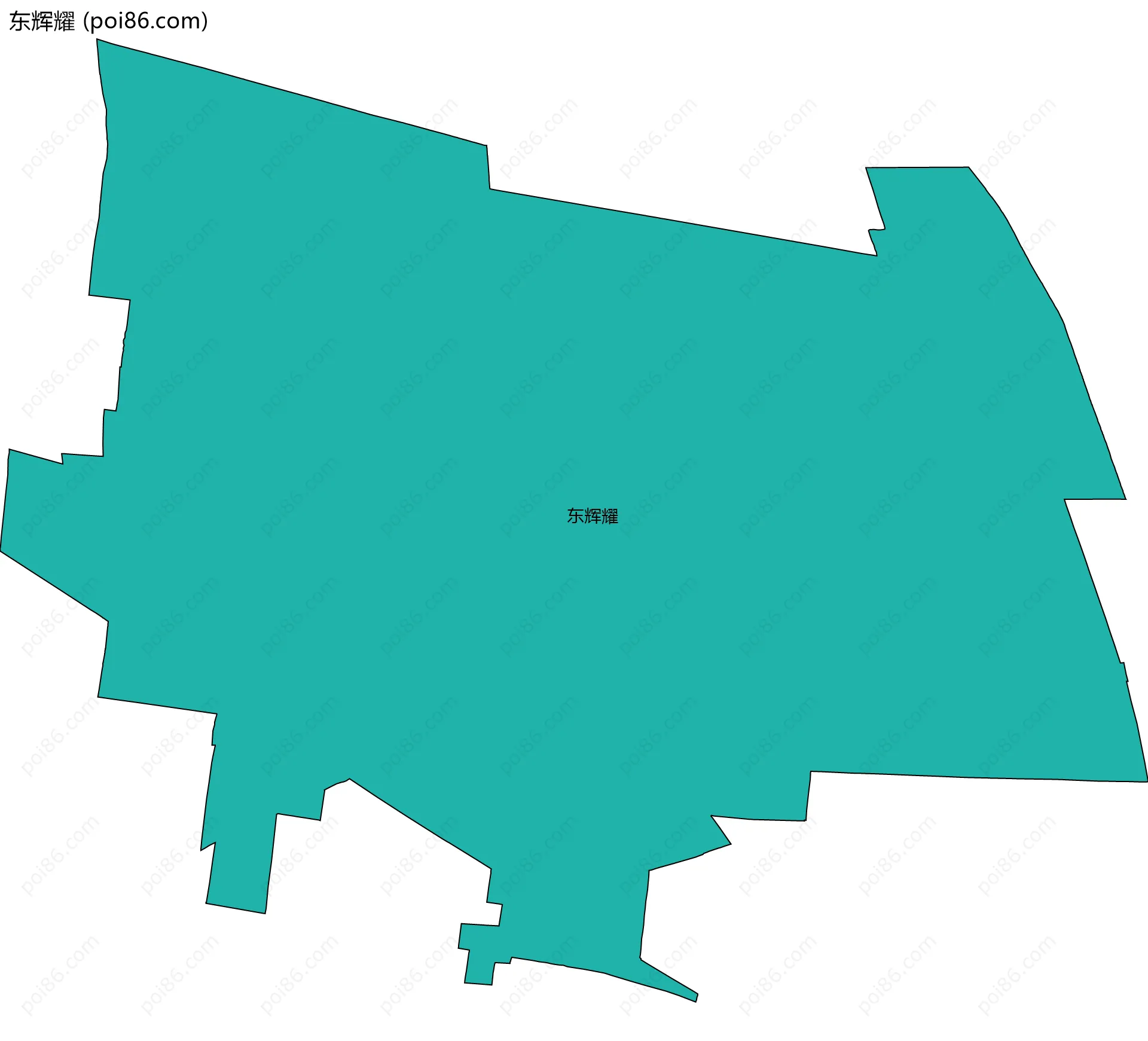 东辉耀边界地图