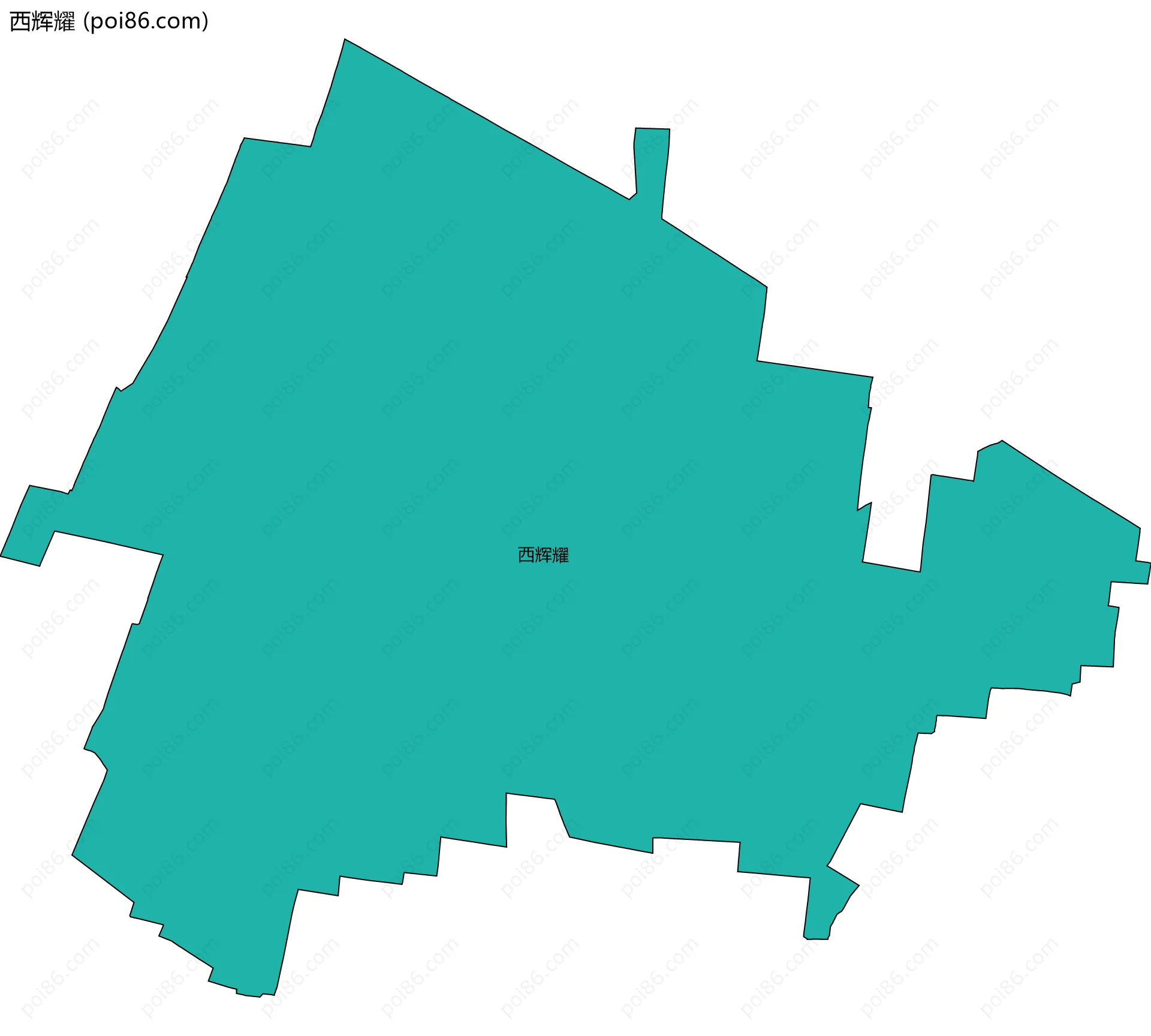 西辉耀边界地图
