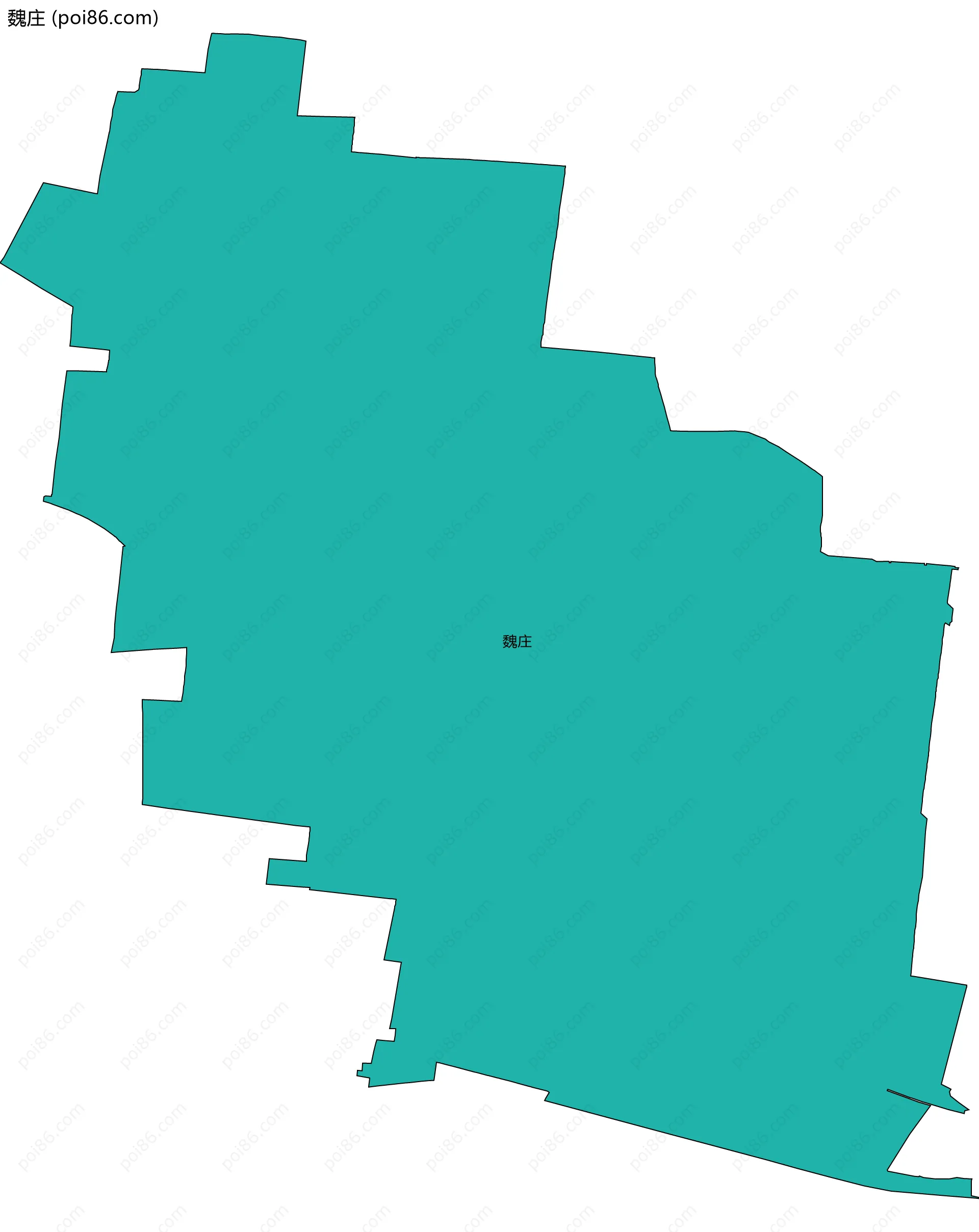 魏庄边界地图