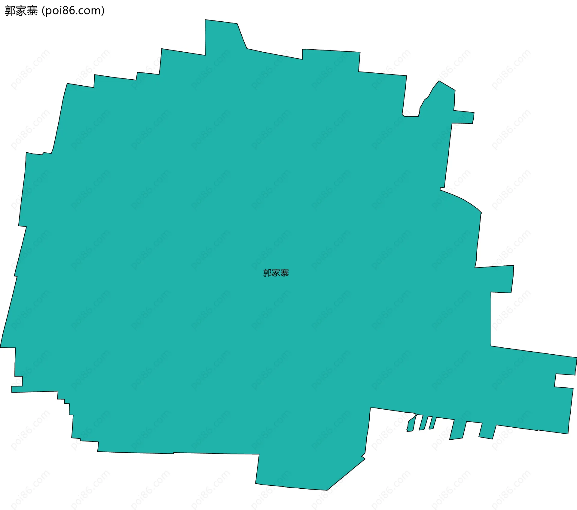 郭家寨边界地图