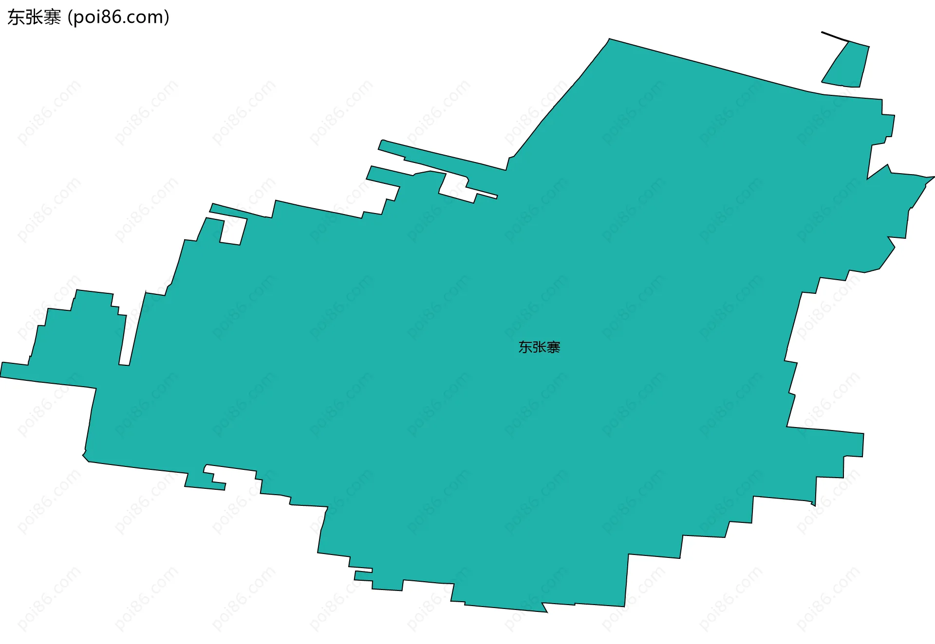 东张寨边界地图