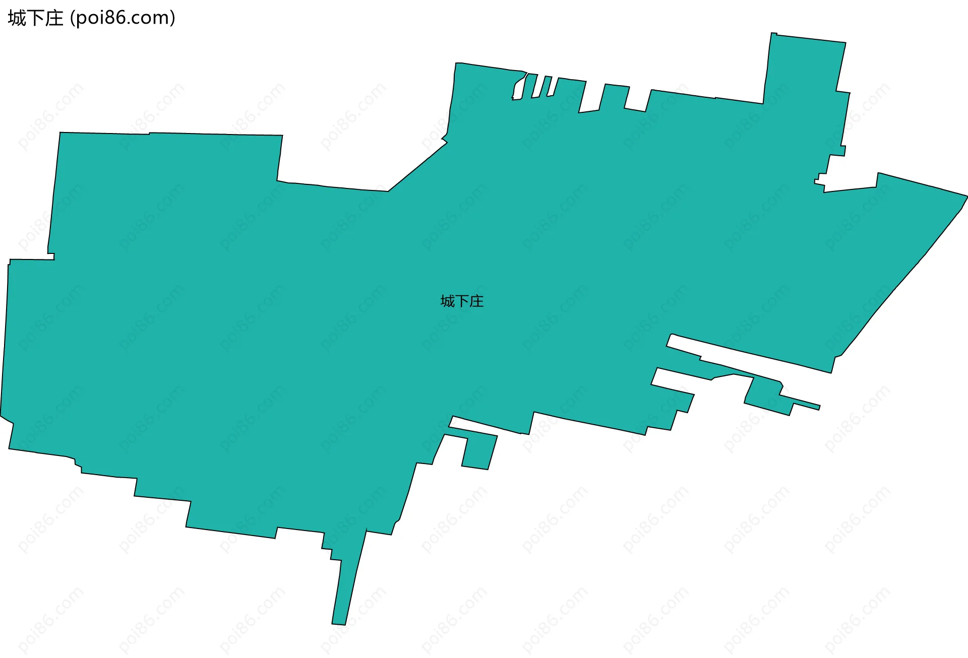 城下庄边界地图