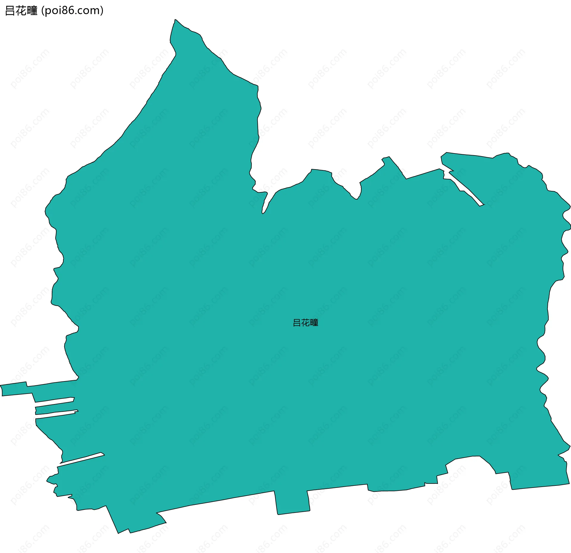 吕花疃边界地图