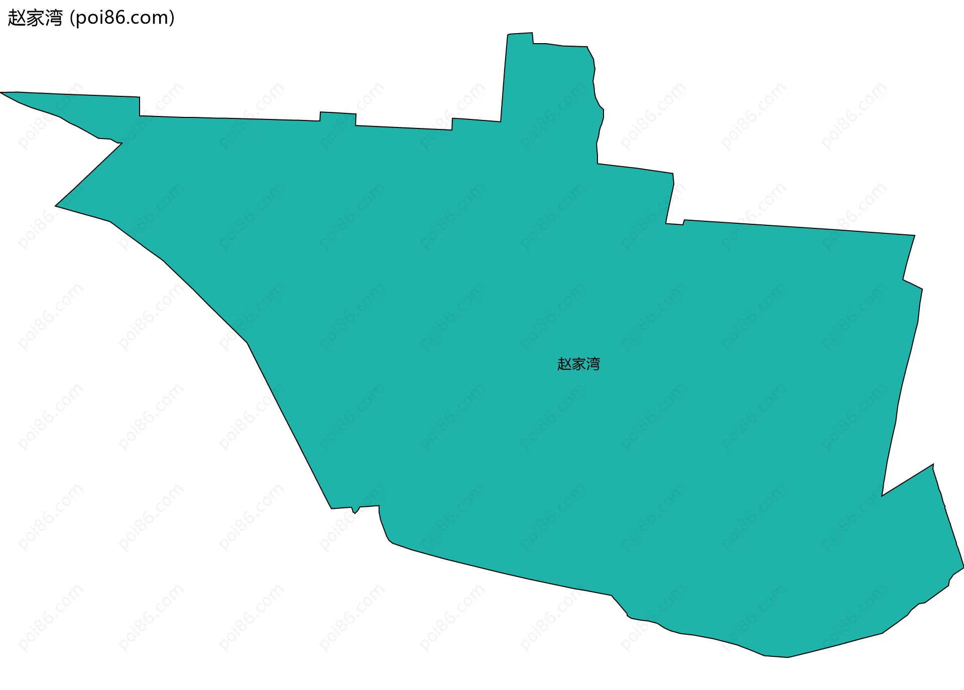 赵家湾边界地图