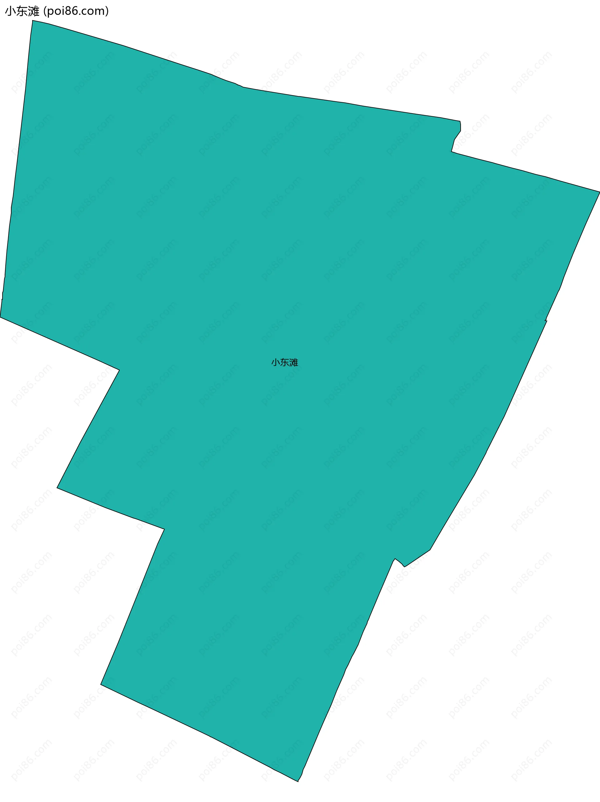 小东滩边界地图