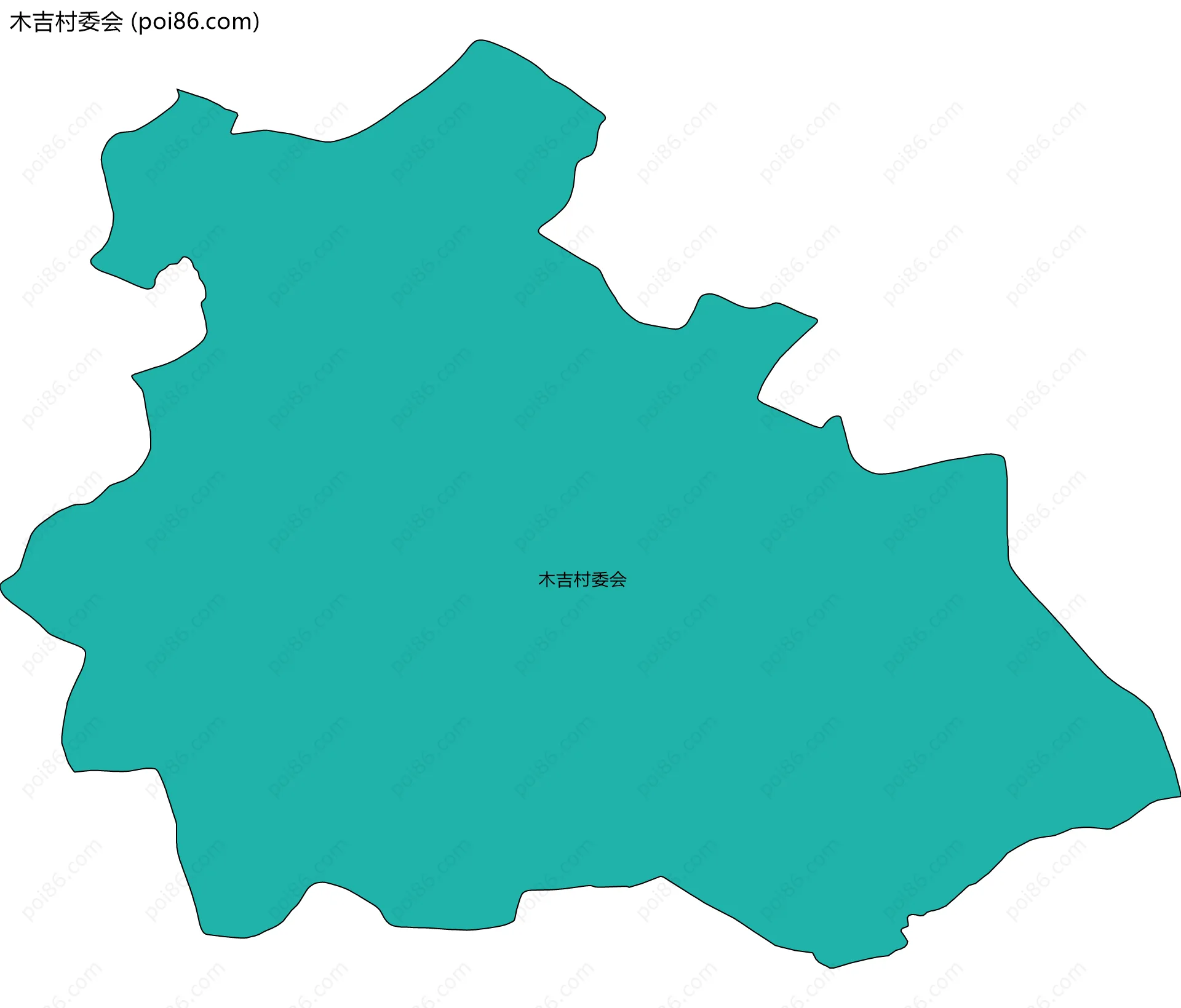 木吉村委会边界地图