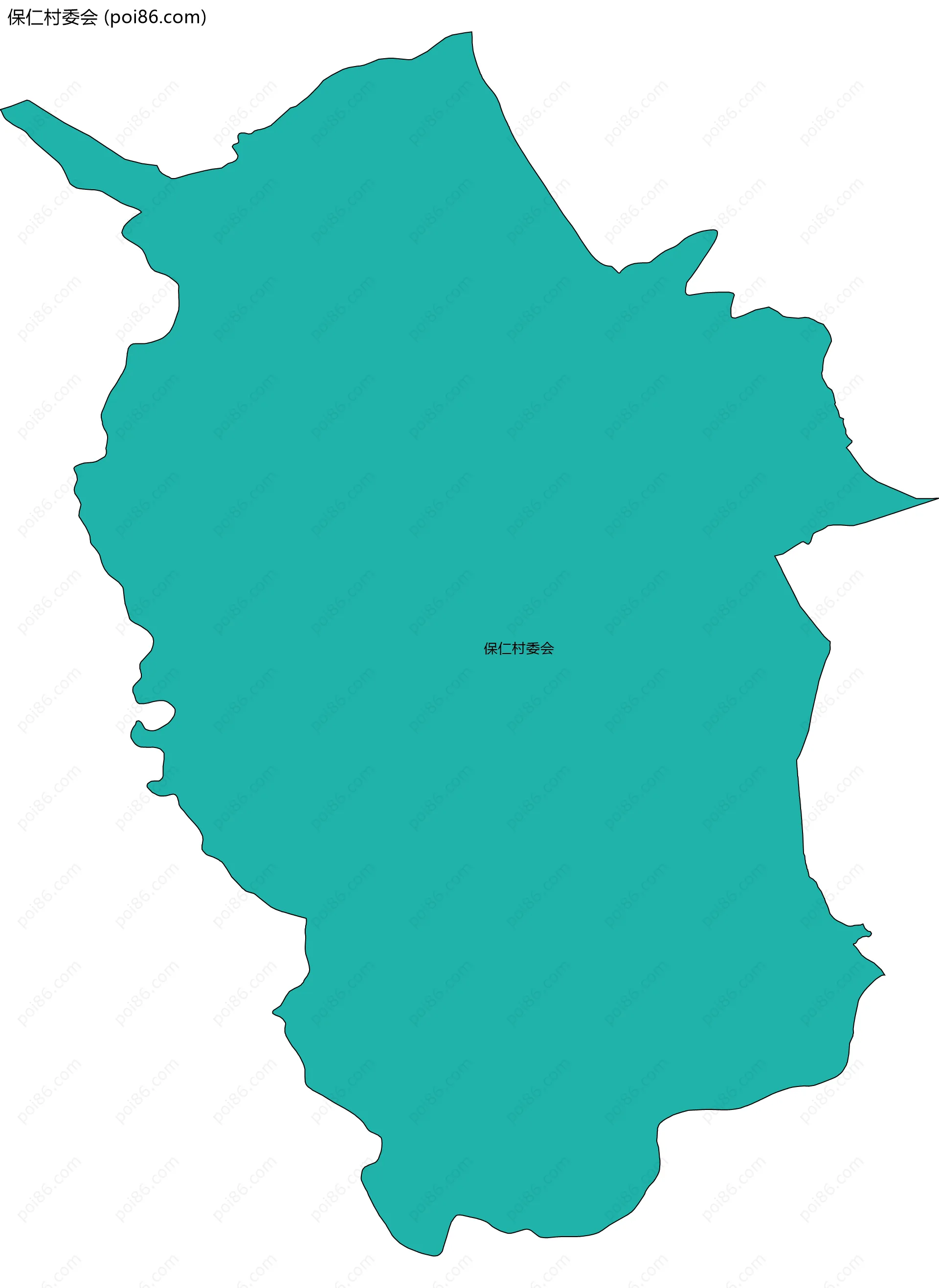 保仁村委会边界地图