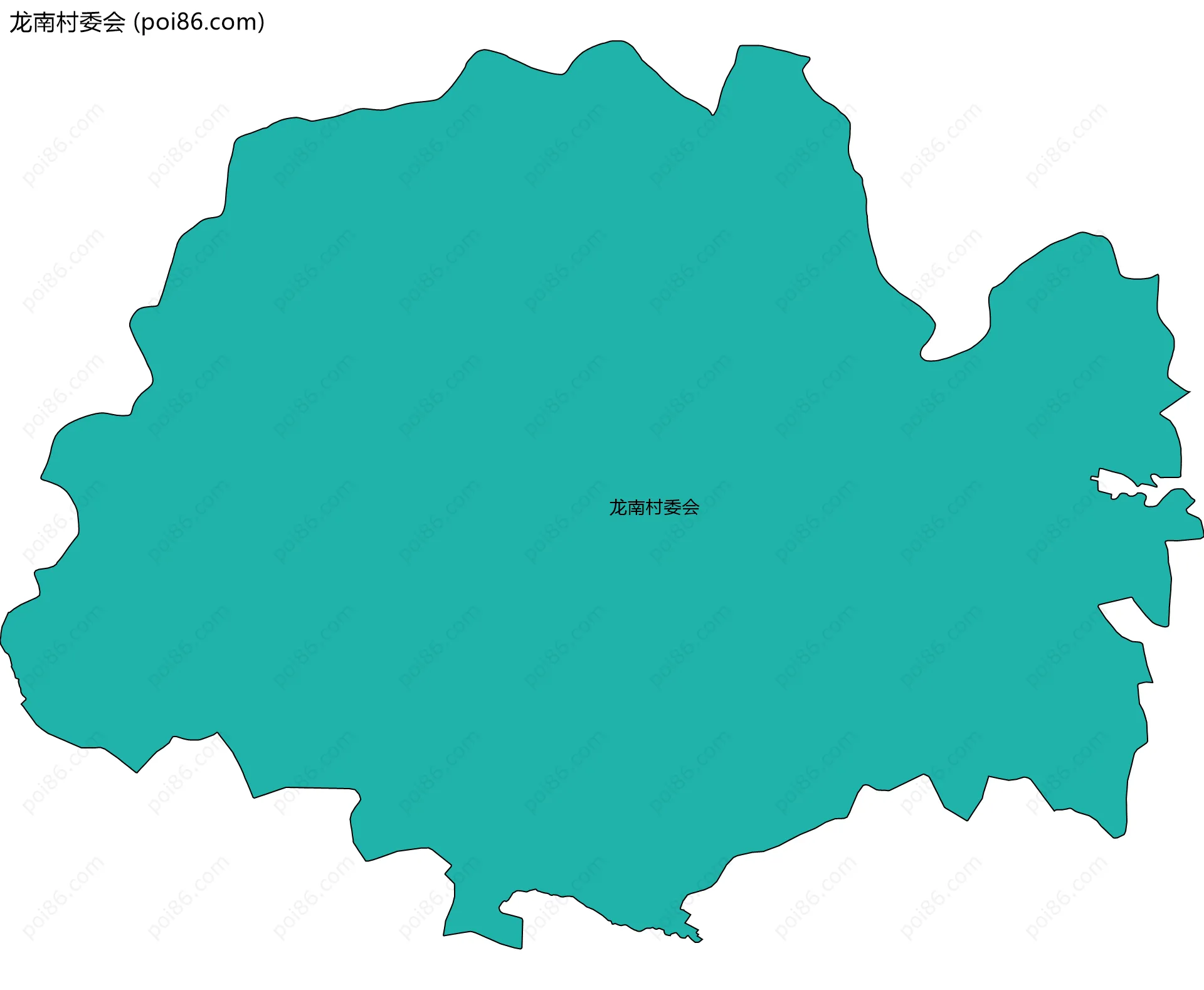 龙南村委会边界地图