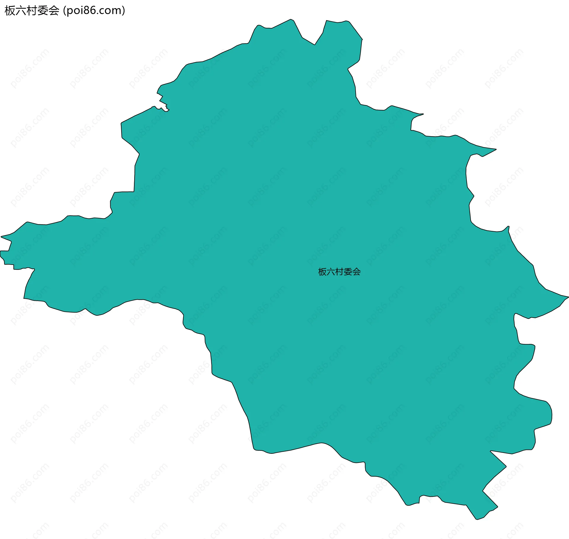 板六村委会边界地图