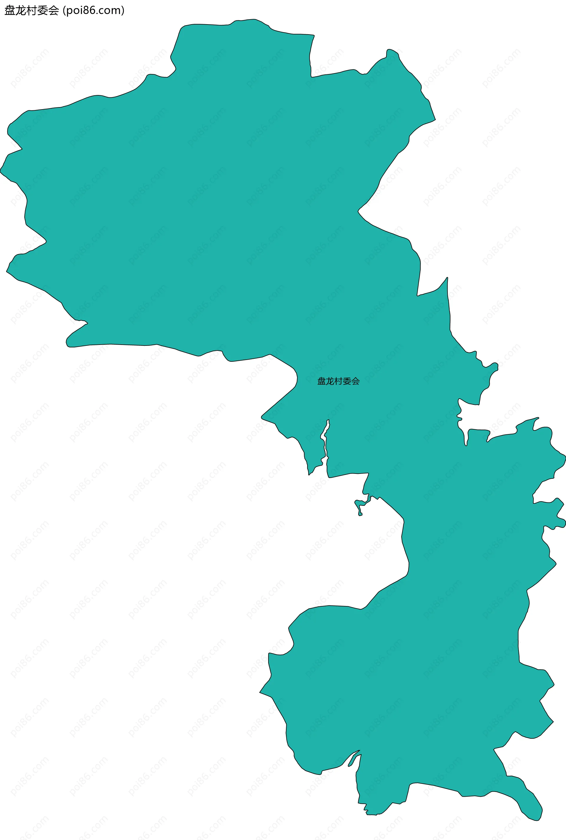 盘龙村委会边界地图