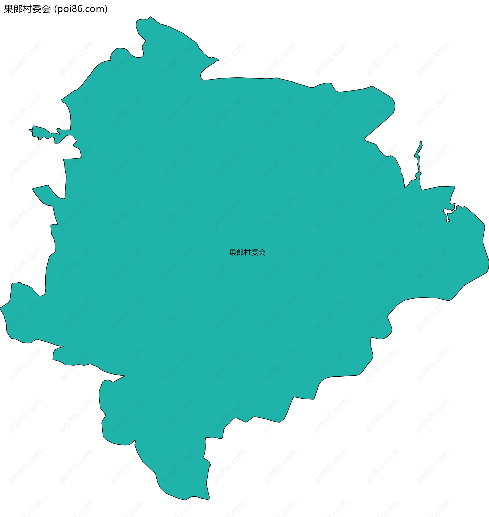 果郎村委会边界地图