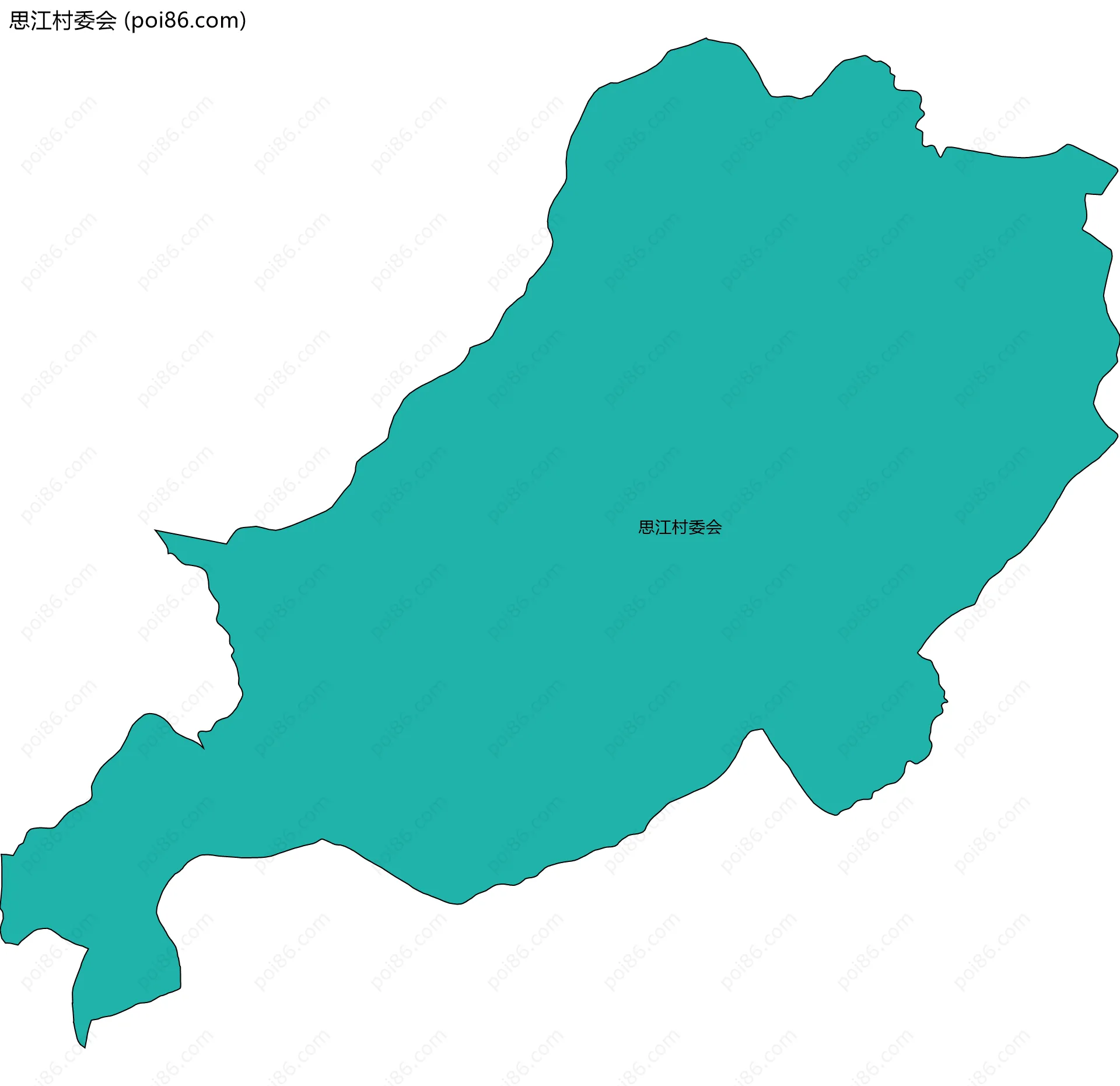 思江村委会边界地图