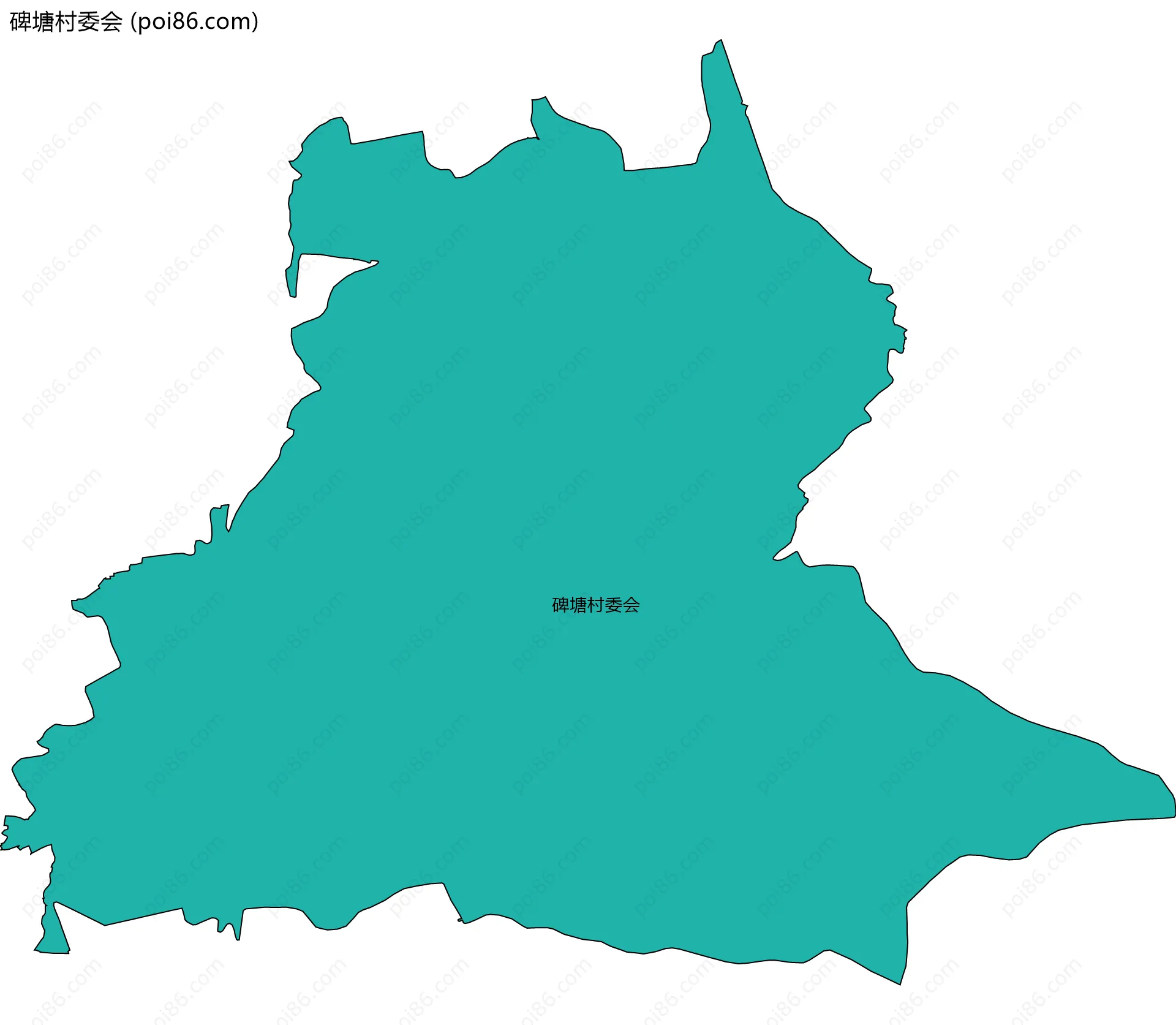 碑塘村委会边界地图