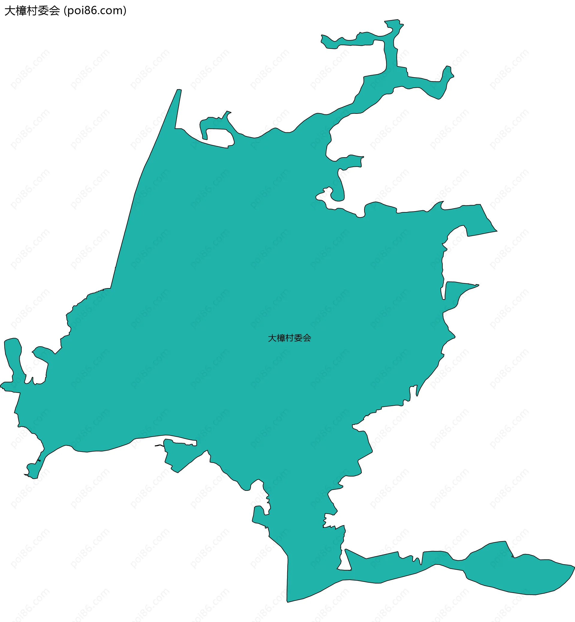 大樟村委会边界地图