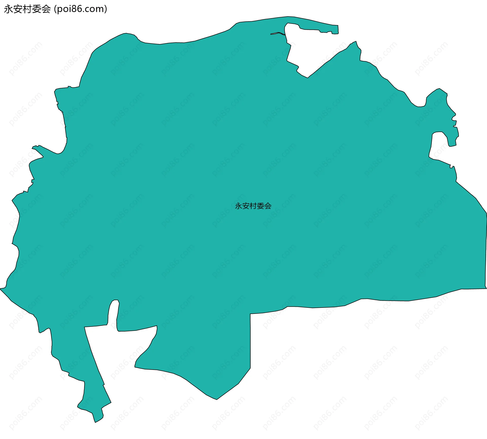 永安村委会边界地图