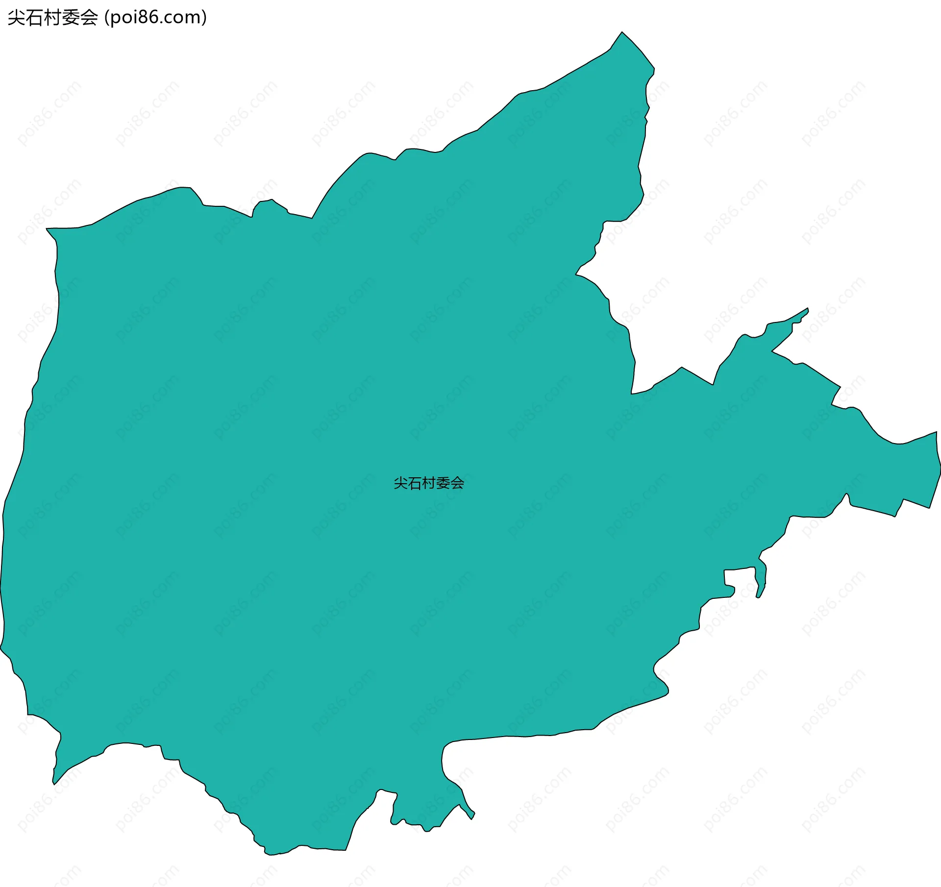 尖石村委会边界地图