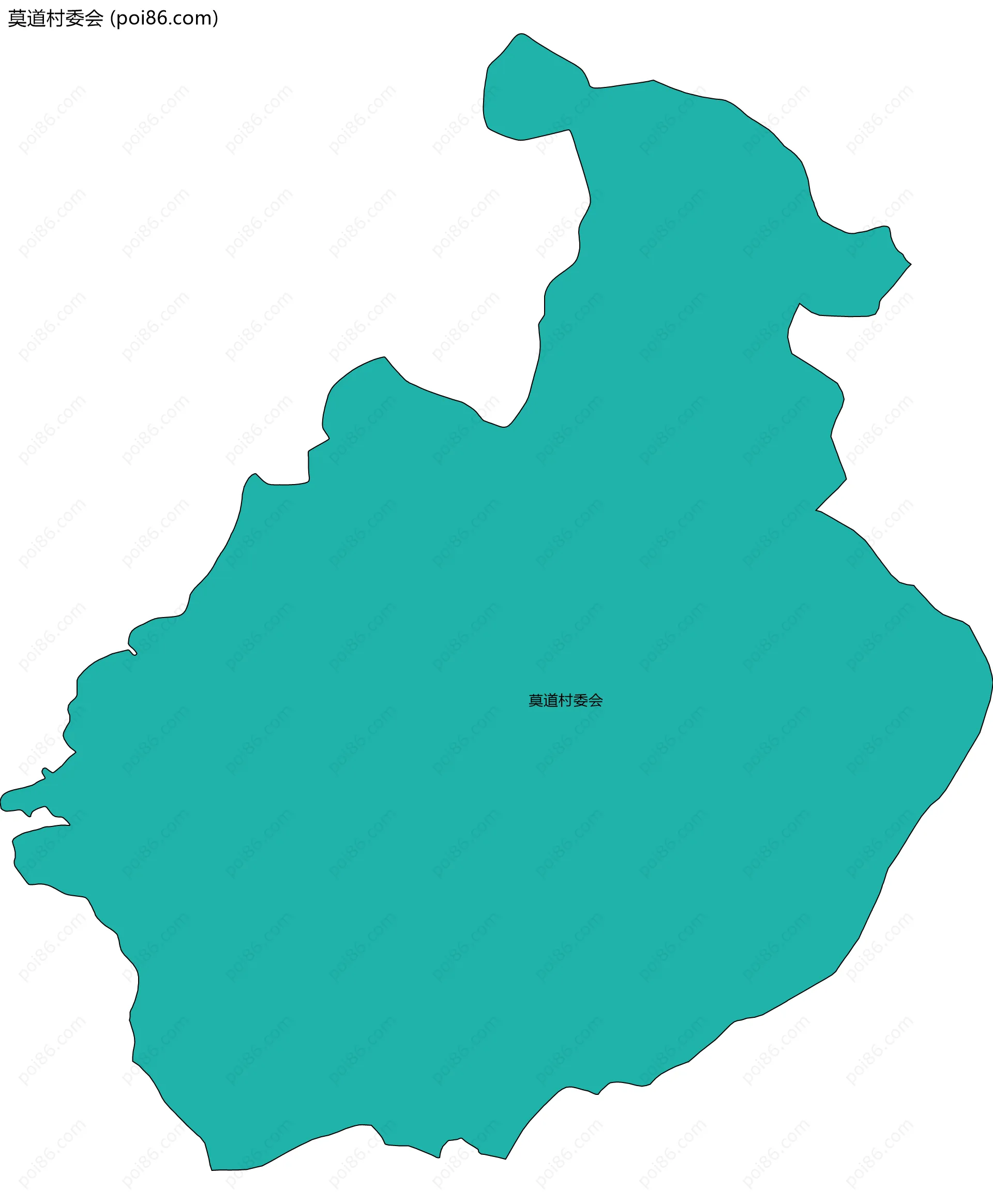 莫道村委会边界地图