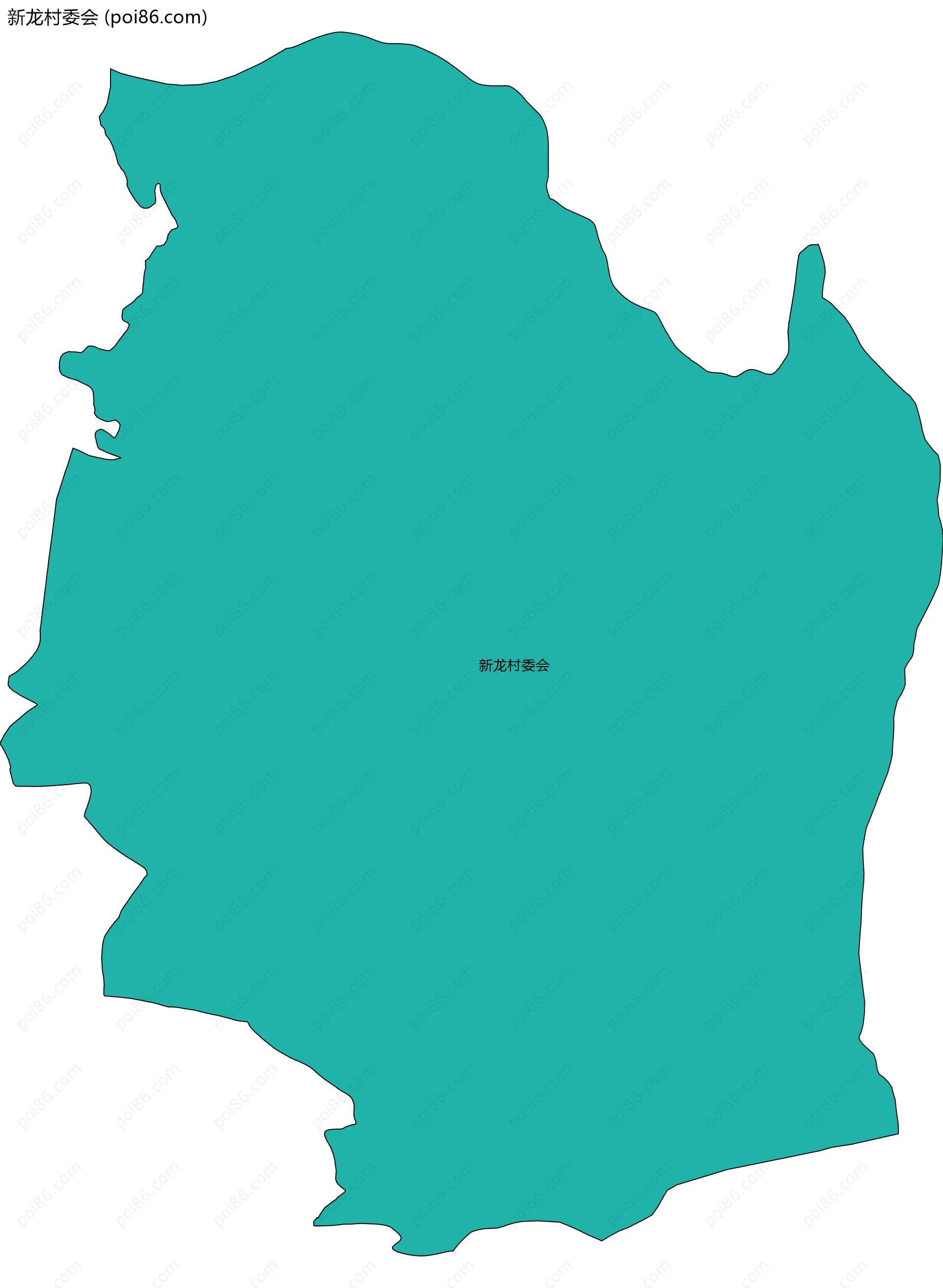 新龙村委会边界地图