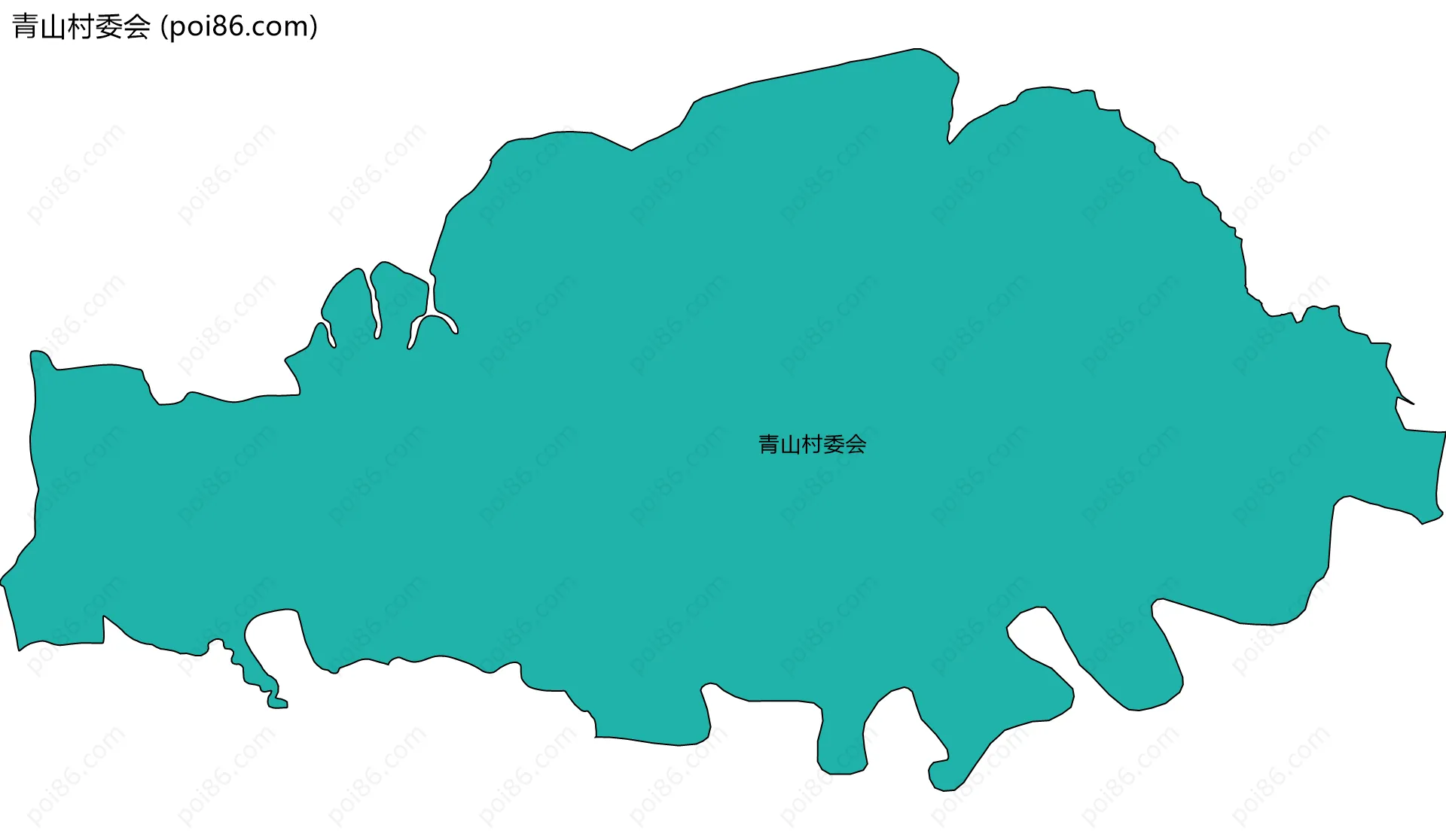 青山村委会边界地图