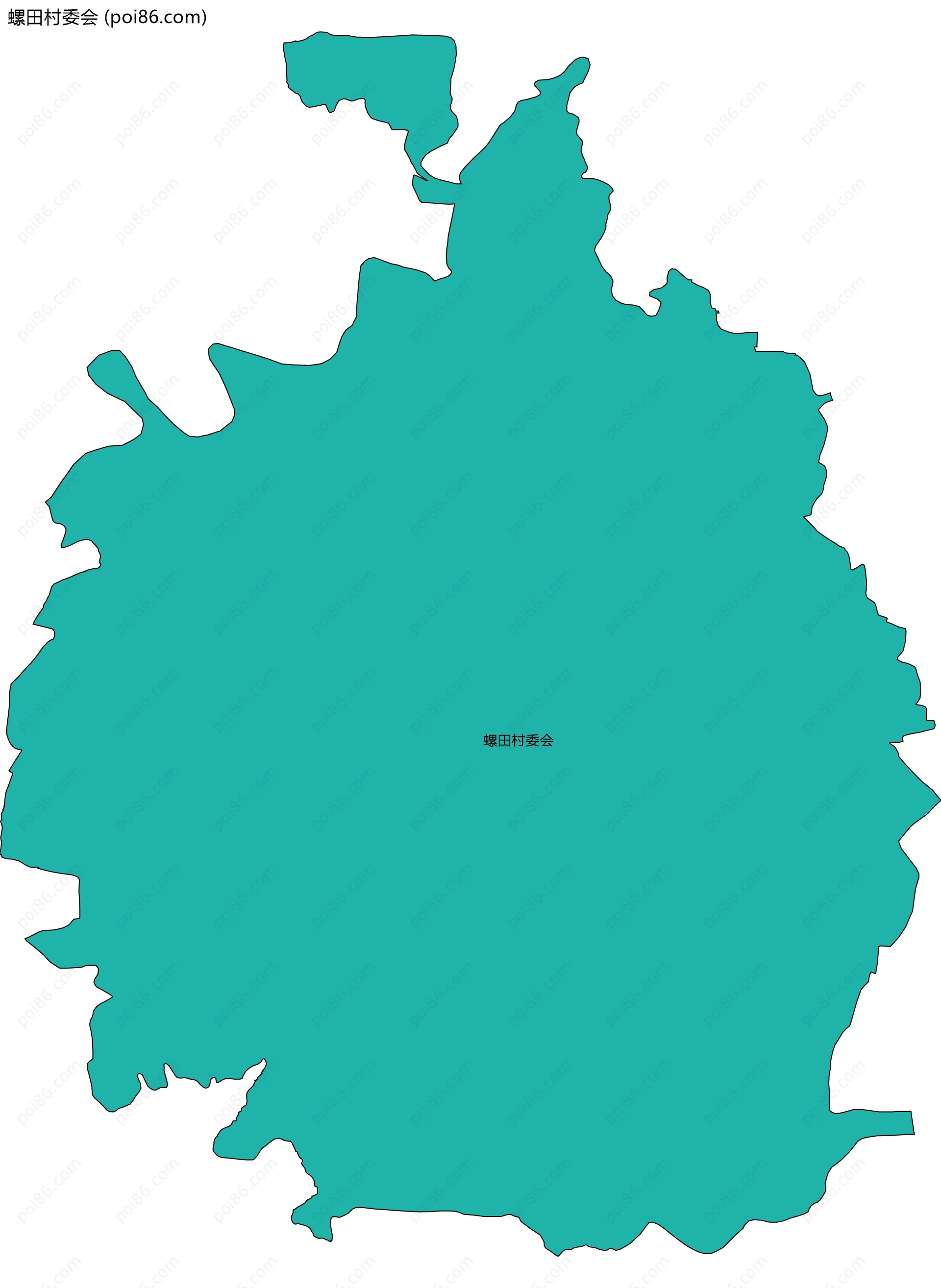 螺田村委会边界地图