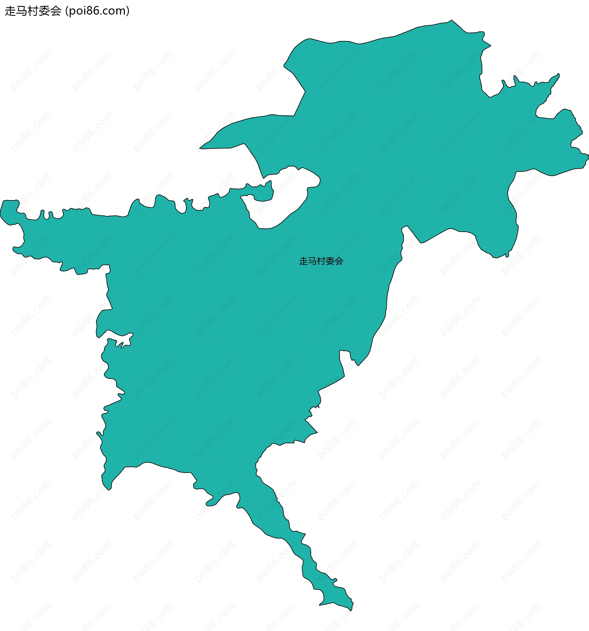 走马村委会边界地图