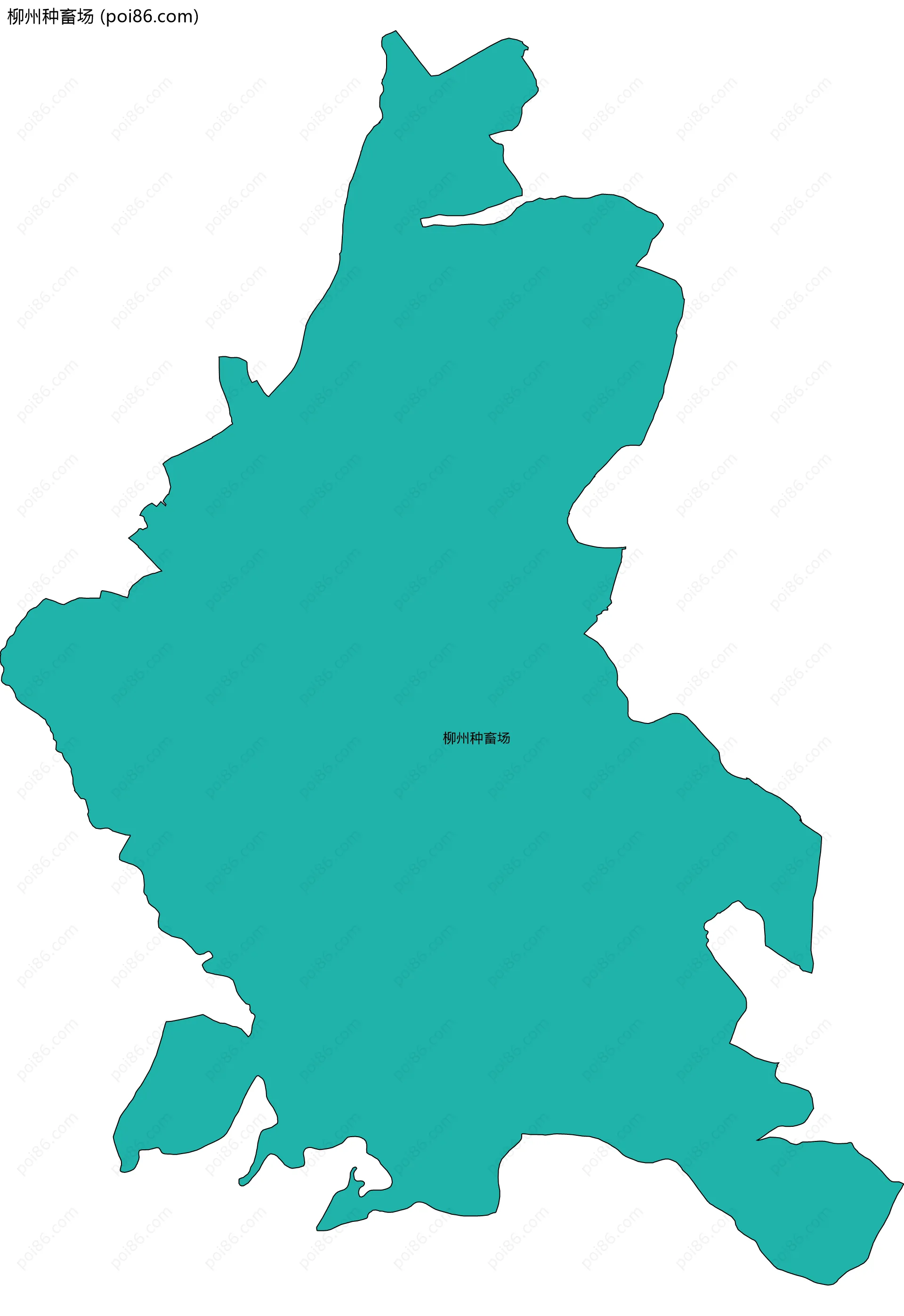 柳州种畜场边界地图