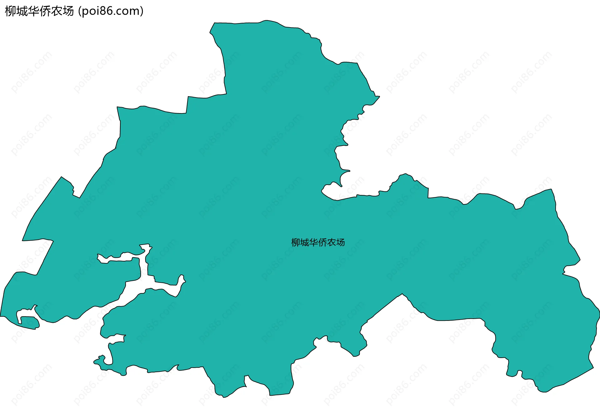 柳城华侨农场边界地图