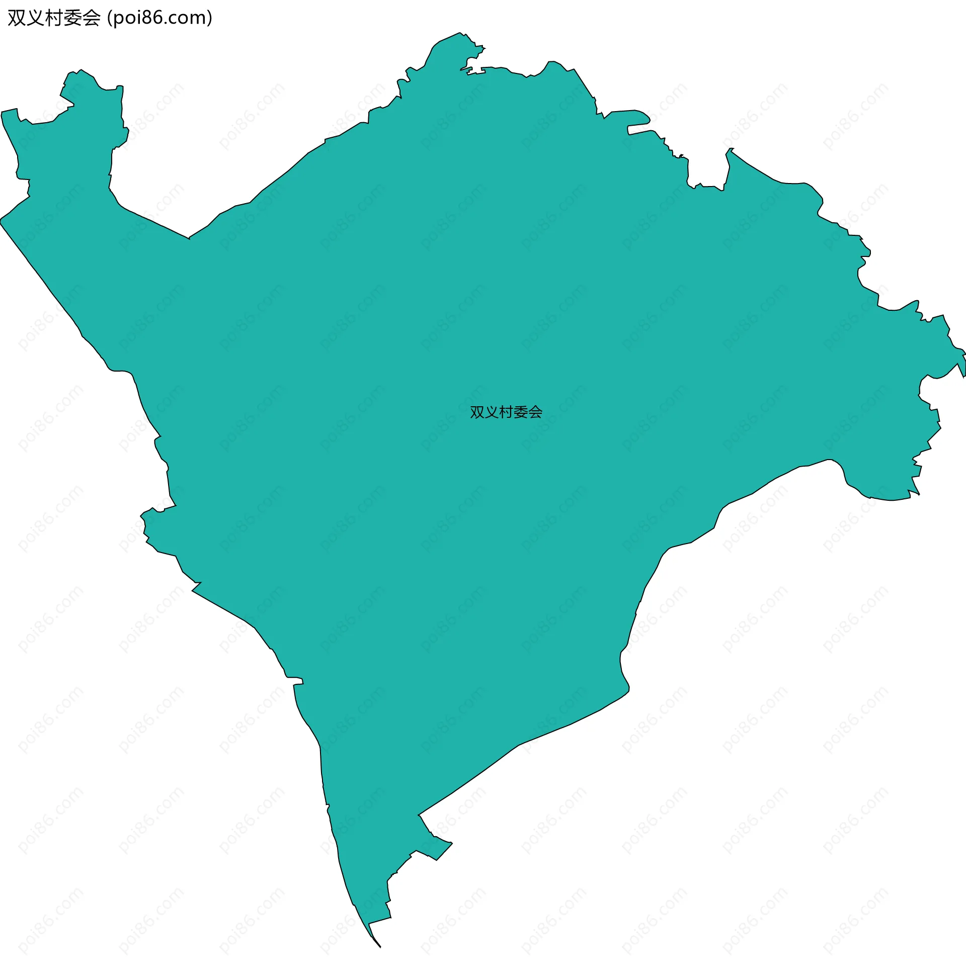 双义村委会边界地图