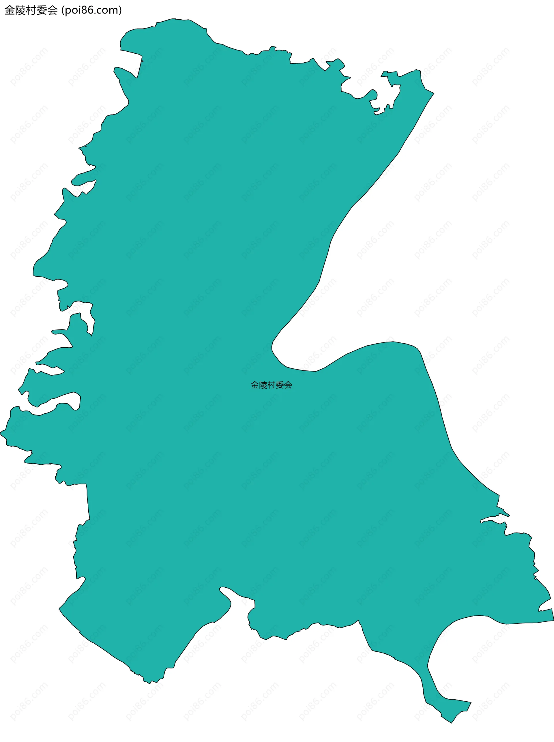 金陵村委会边界地图