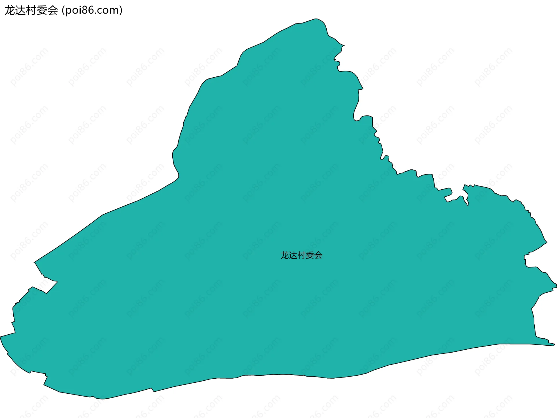 龙达村委会边界地图
