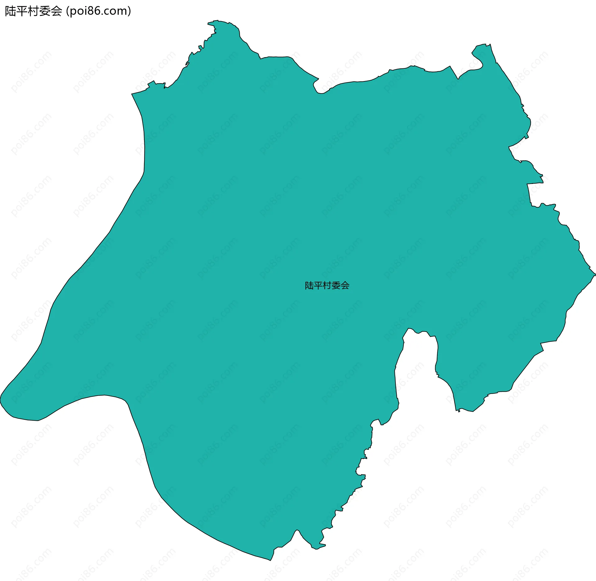 陆平村委会边界地图