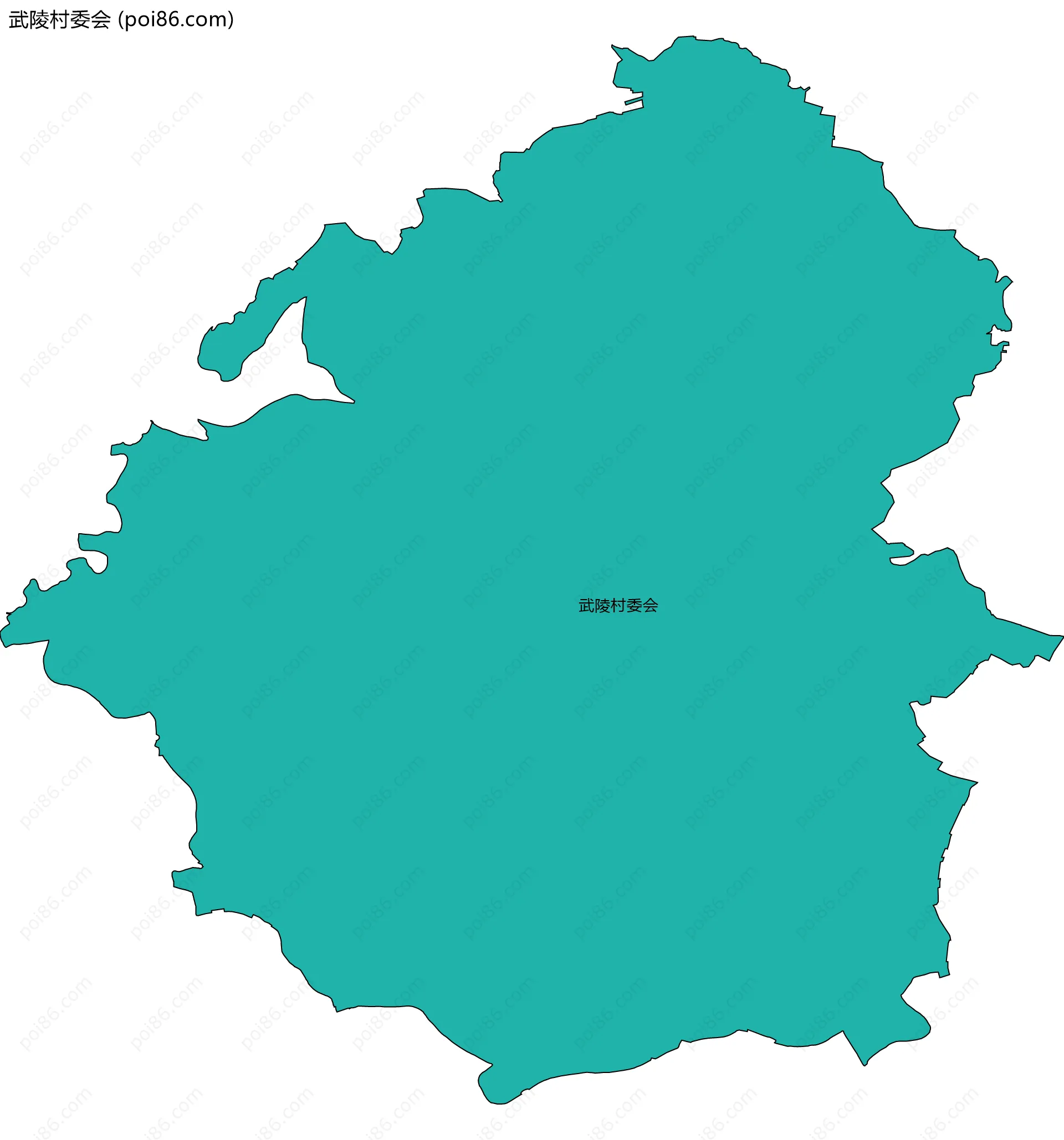 武陵村委会边界地图