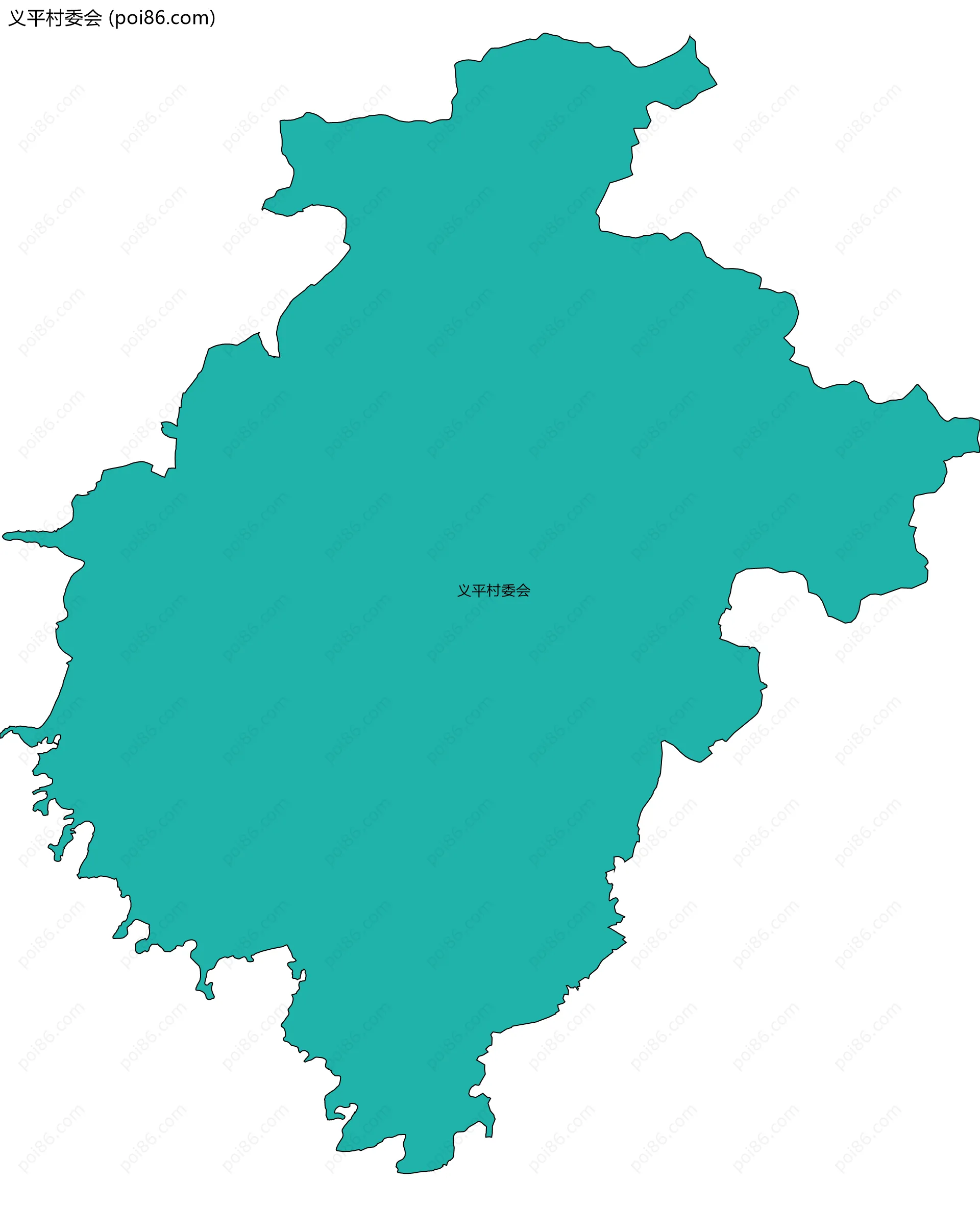 义平村委会边界地图