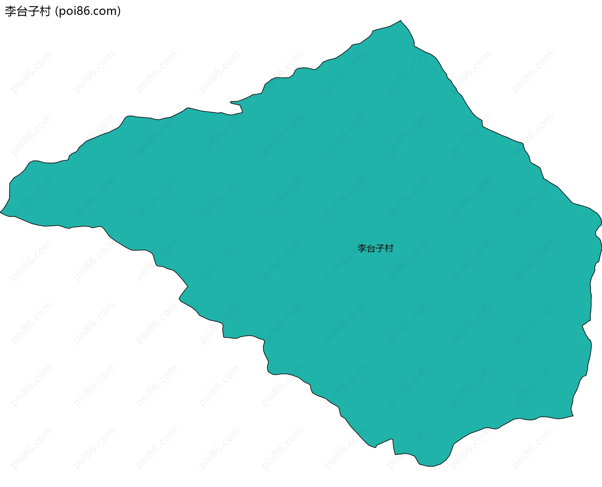 李台子村边界地图