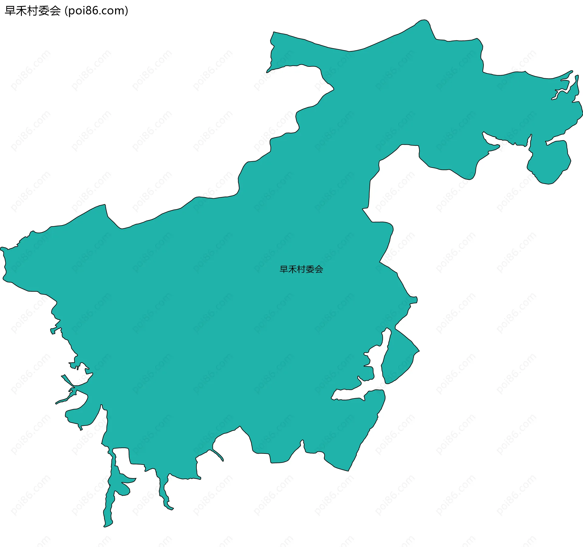早禾村委会边界地图