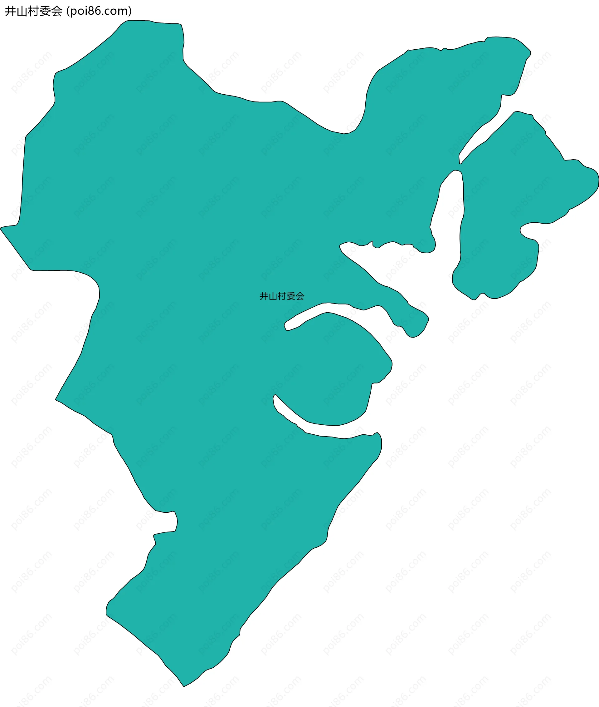 井山村委会边界地图