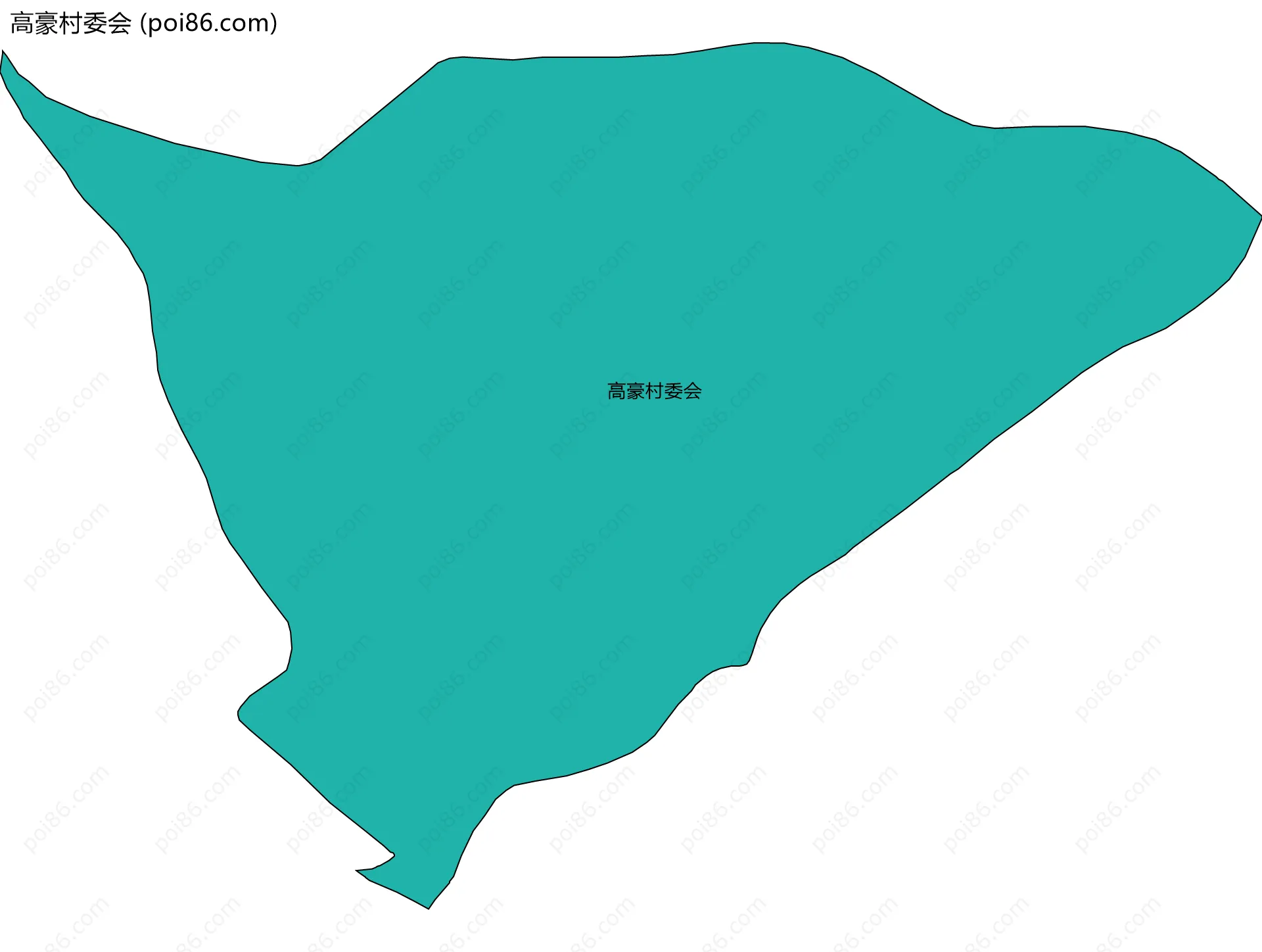 高豪村委会边界地图