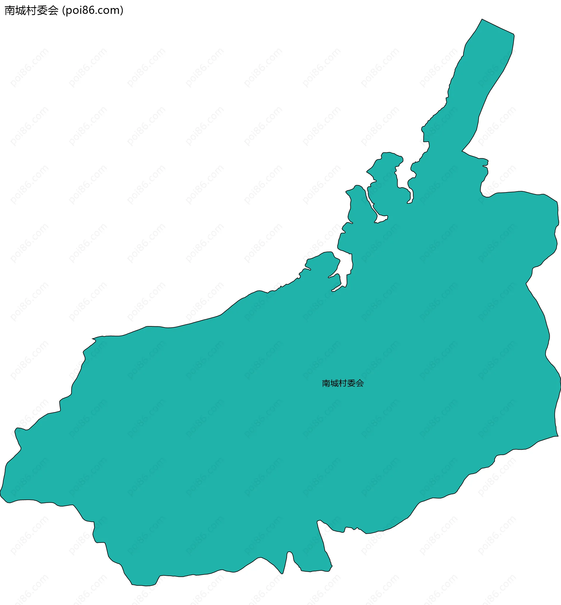 南城村委会边界地图