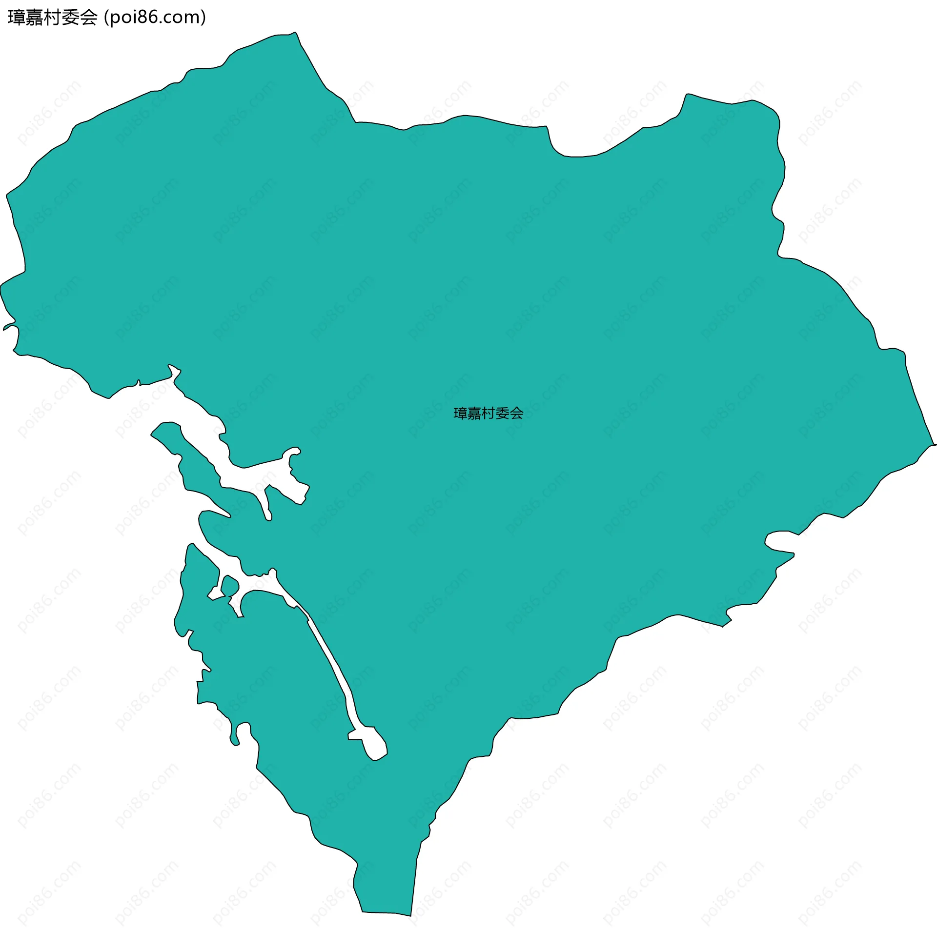 璋嘉村委会边界地图