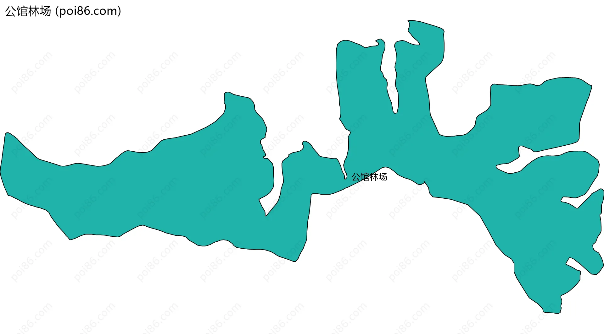 公馆林场边界地图