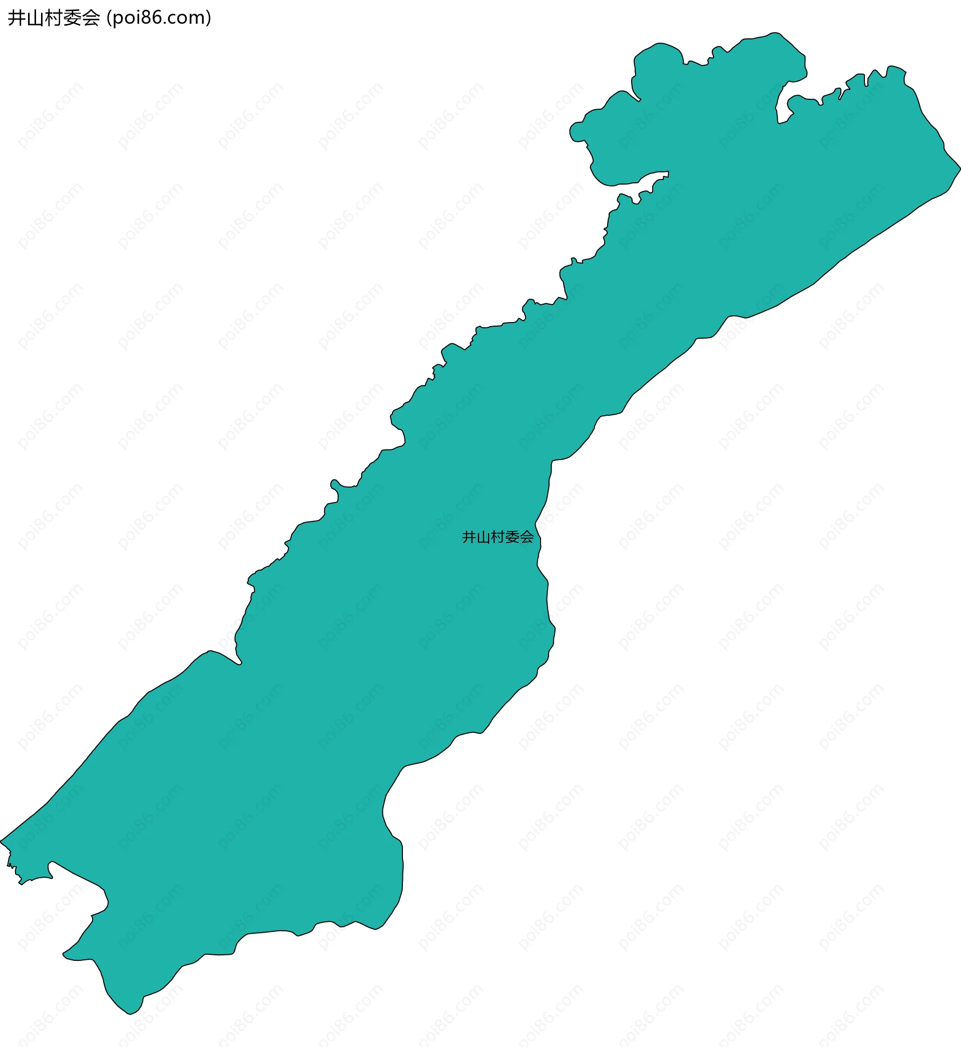 井山村委会边界地图