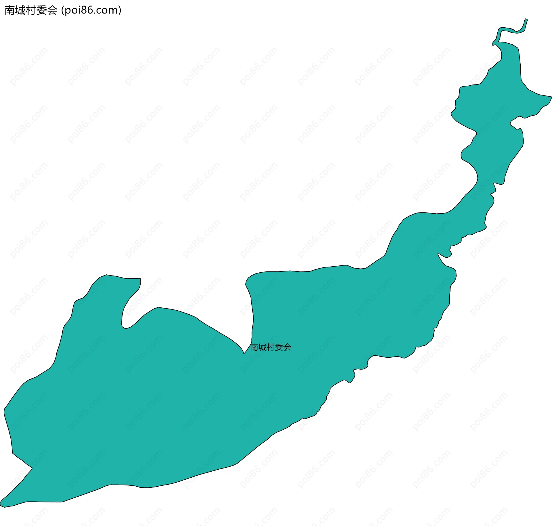 南城村委会边界地图