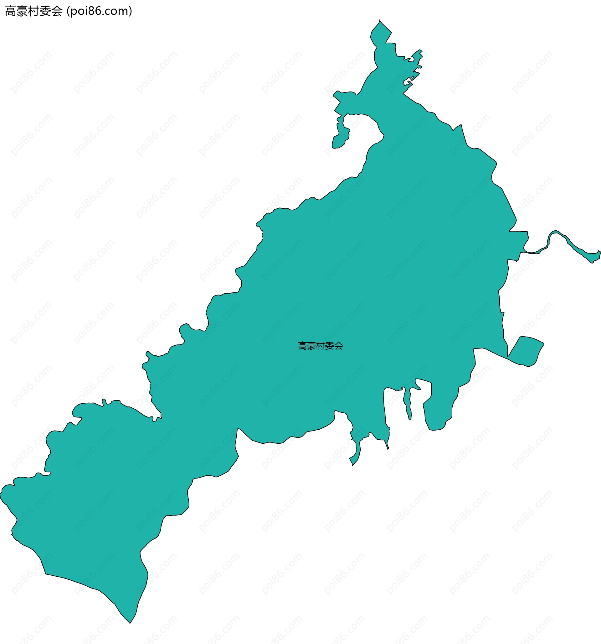 高豪村委会边界地图