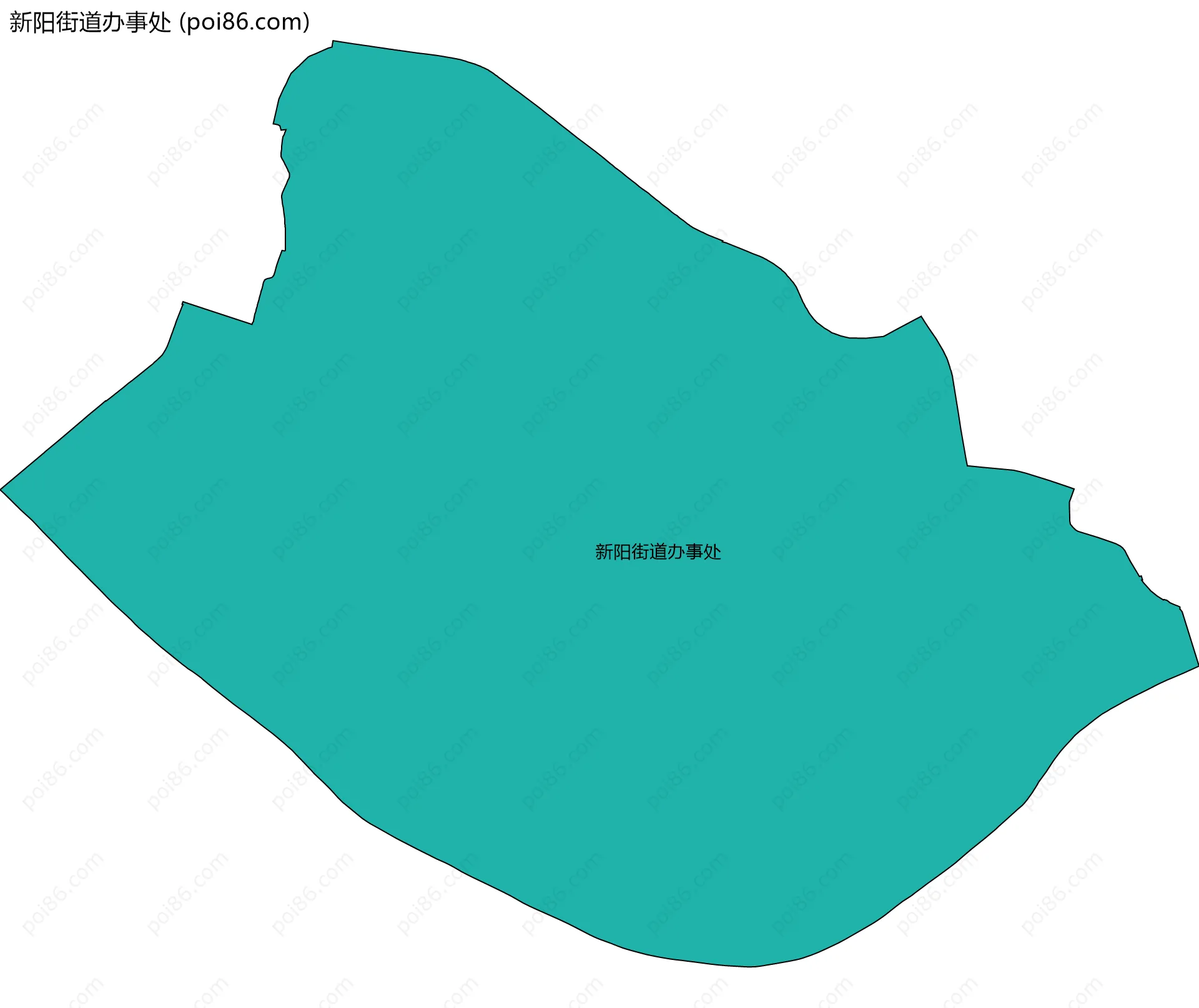 新阳街道办事处边界地图