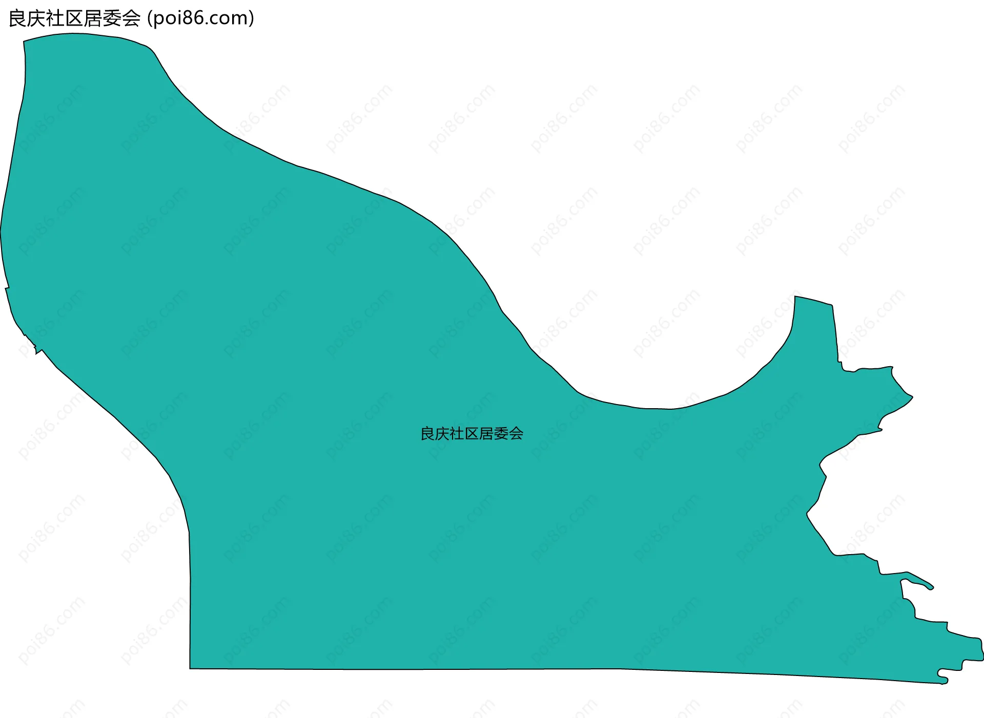 良庆社区居委会边界地图