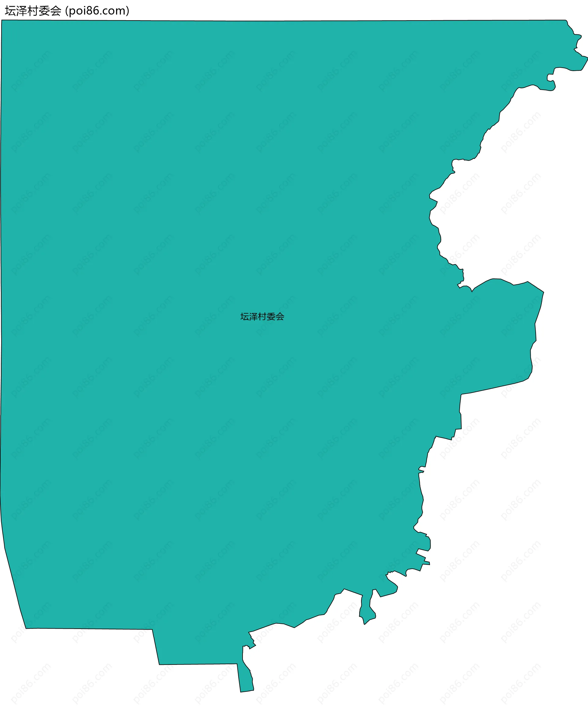 坛泽村委会边界地图