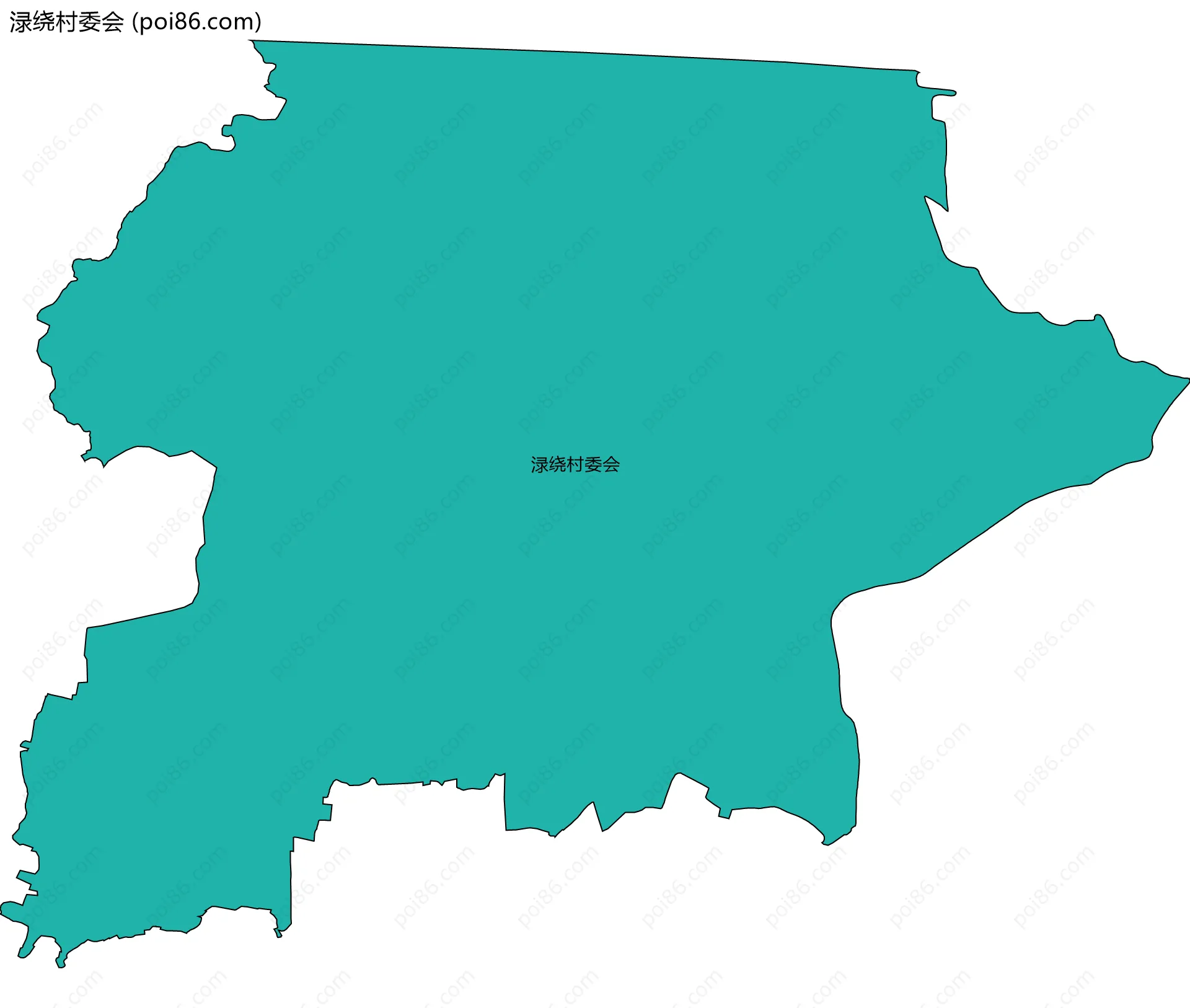 渌绕村委会边界地图
