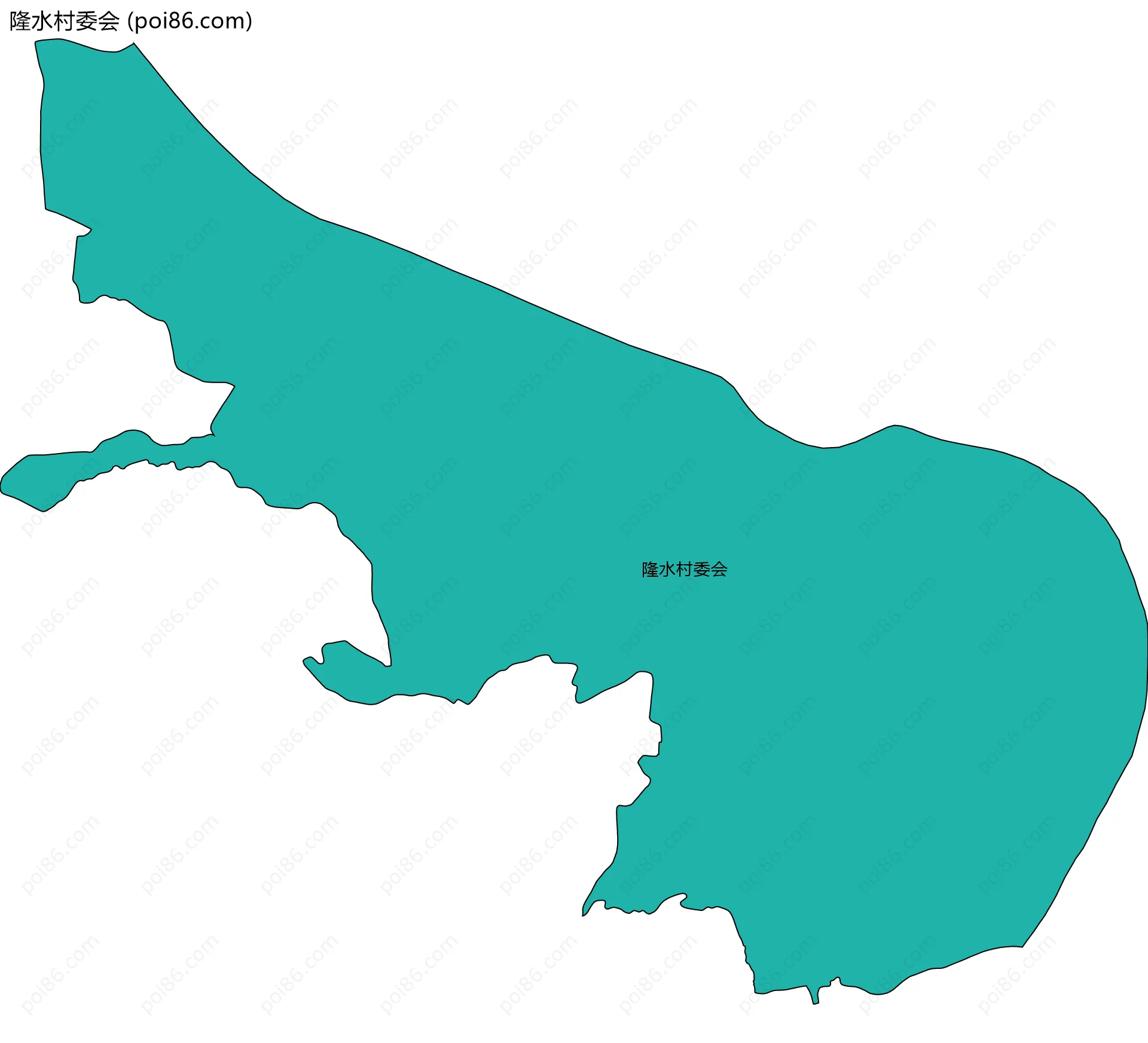 隆水村委会边界地图